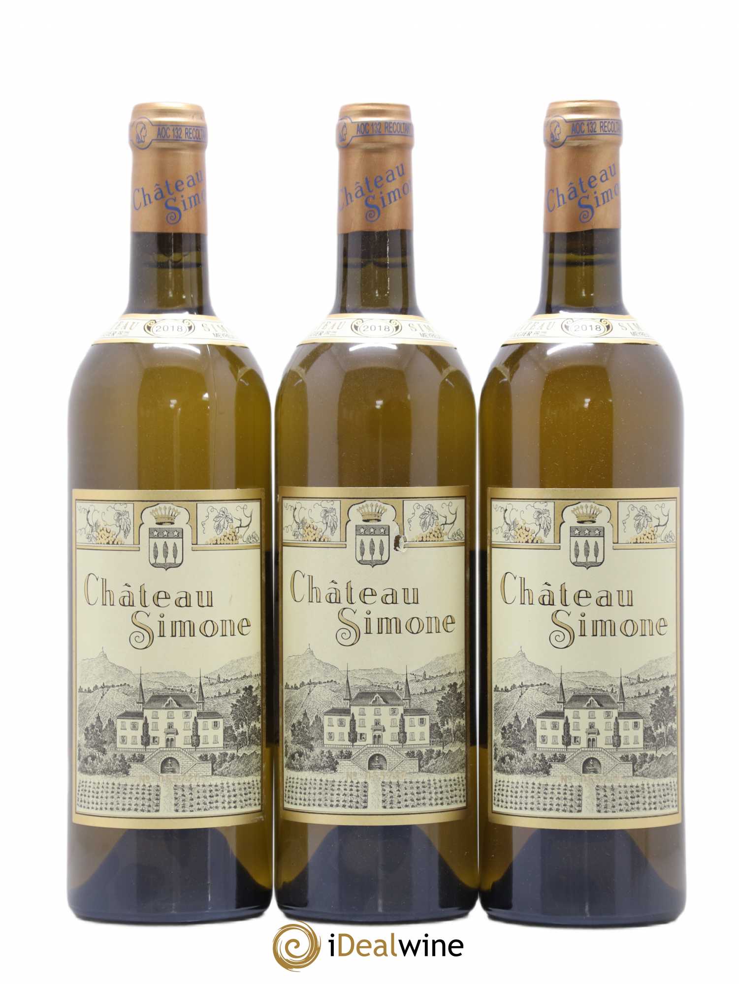Palette Château Simone Famille Rougier  2018 - Lotto di 3 bottiglie - 1