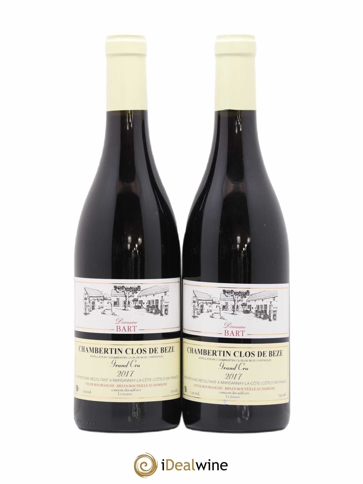 Chambertin Clos de Bèze Grand Cru Bart (Domaine)  2017 - Lot de 2 bouteilles - 0