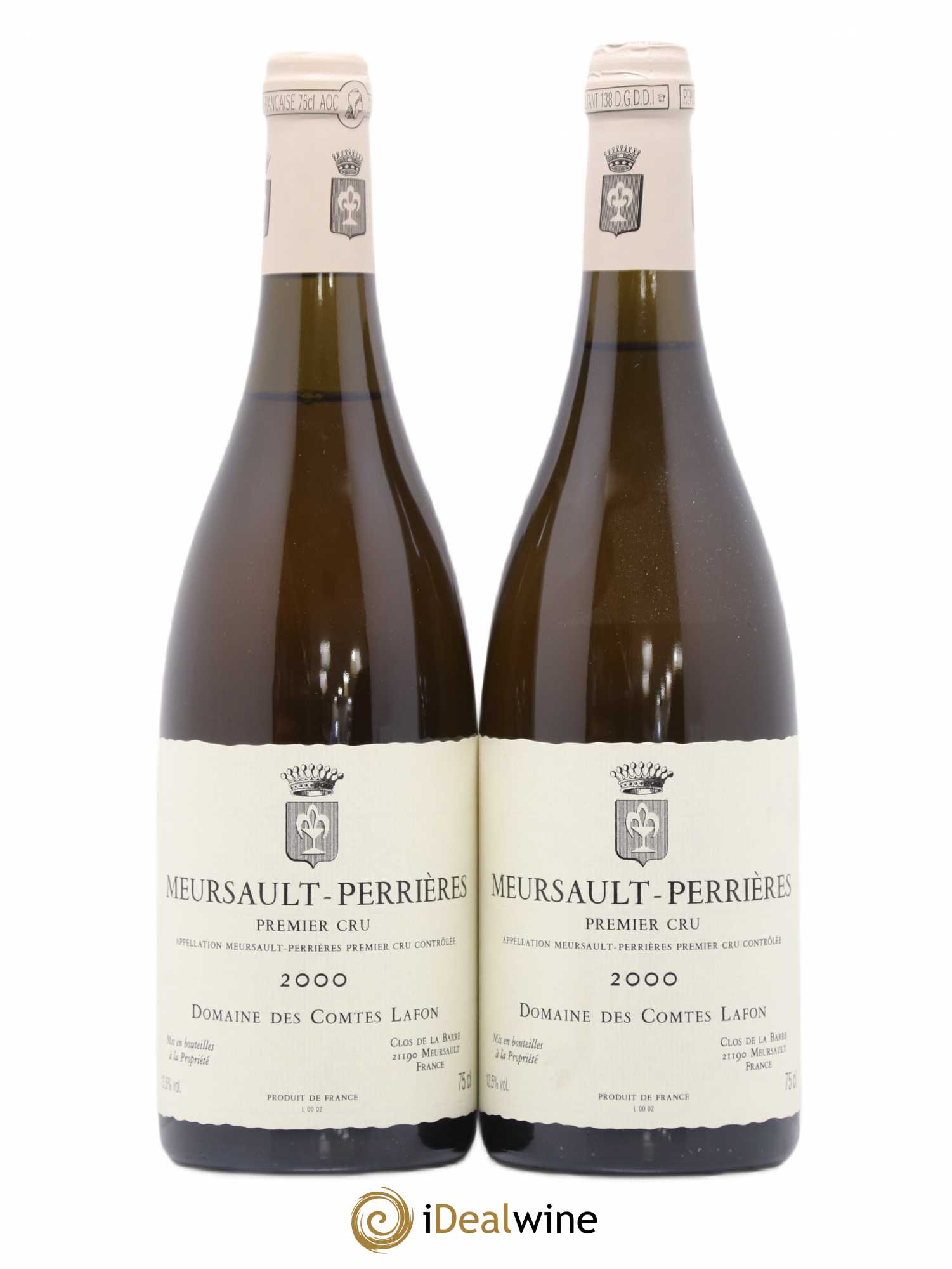 Meursault 1er Cru Perrières Comtes Lafon (Domaine des)  2000 - Lot de 2 bouteilles - 0