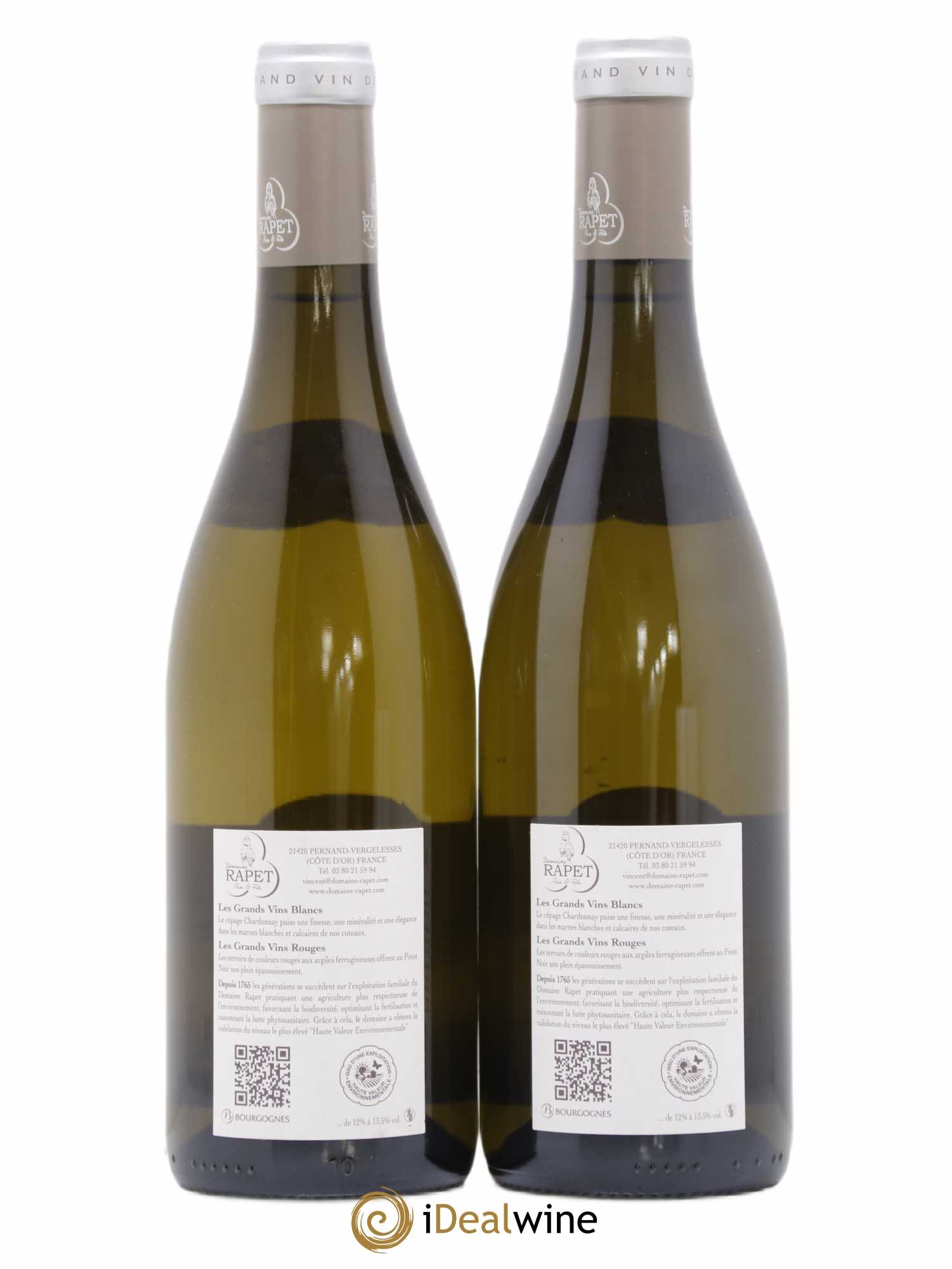 Corton-Charlemagne Grand Cru Rapet Père & Fils 2017 - Lotto di 2 bottiglie - 1