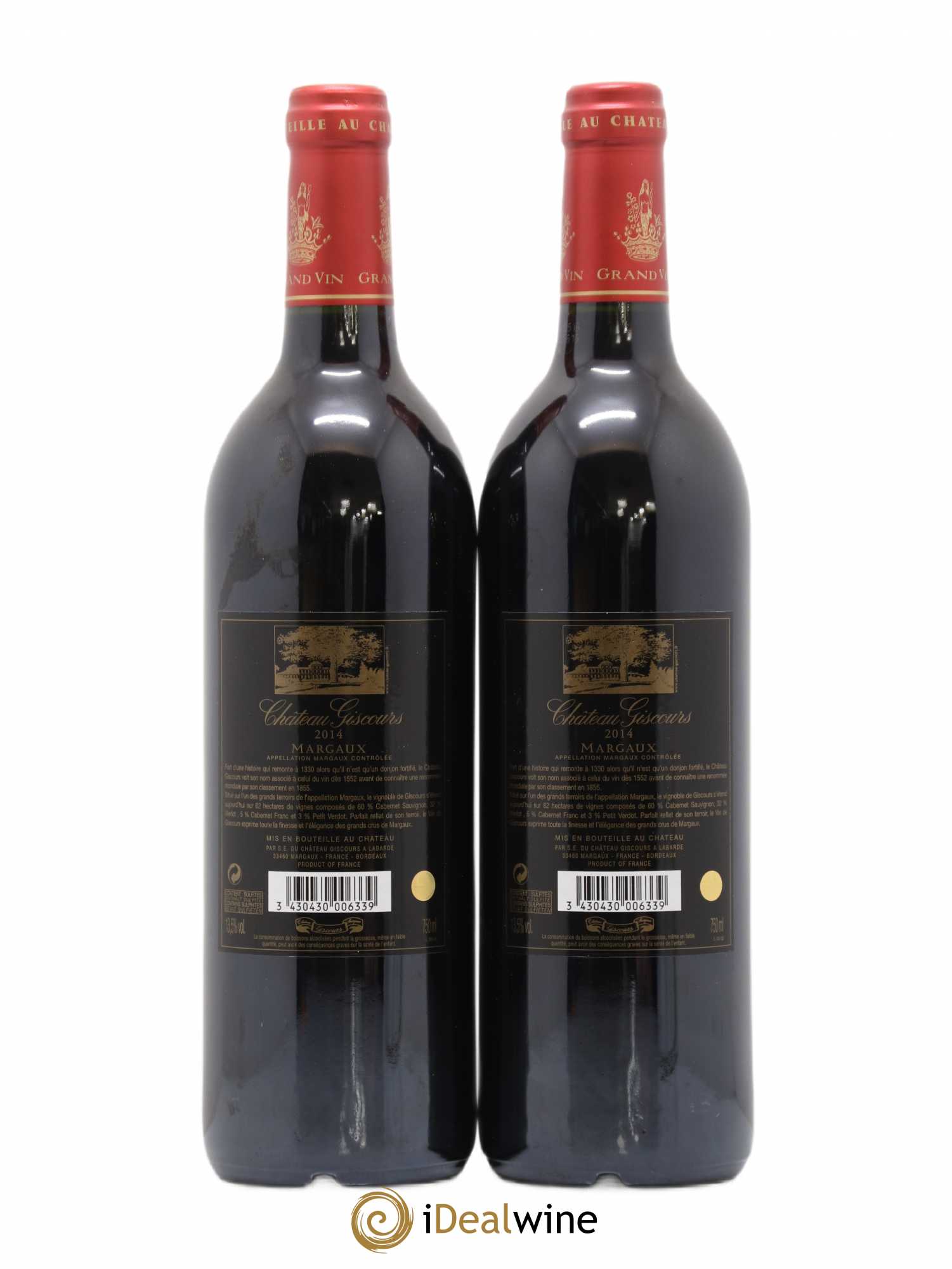 Château Giscours 3ème Grand Cru Classé  2014 - Lot of 2 bottles - 1