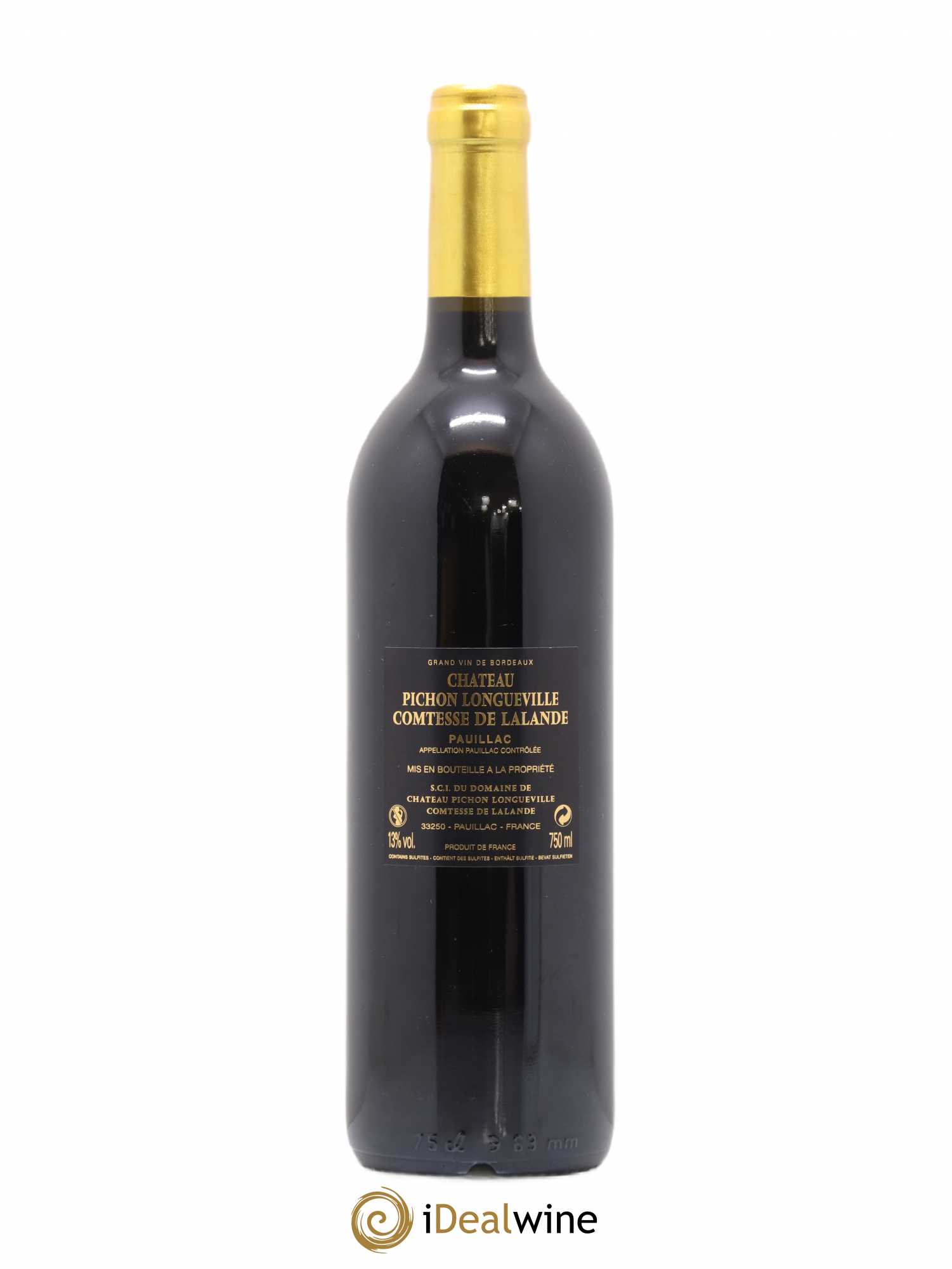 Château Pichon Longueville Comtesse de Lalande 2ème Grand Cru Classé 2014 - Lot de 1 bouteille - 1