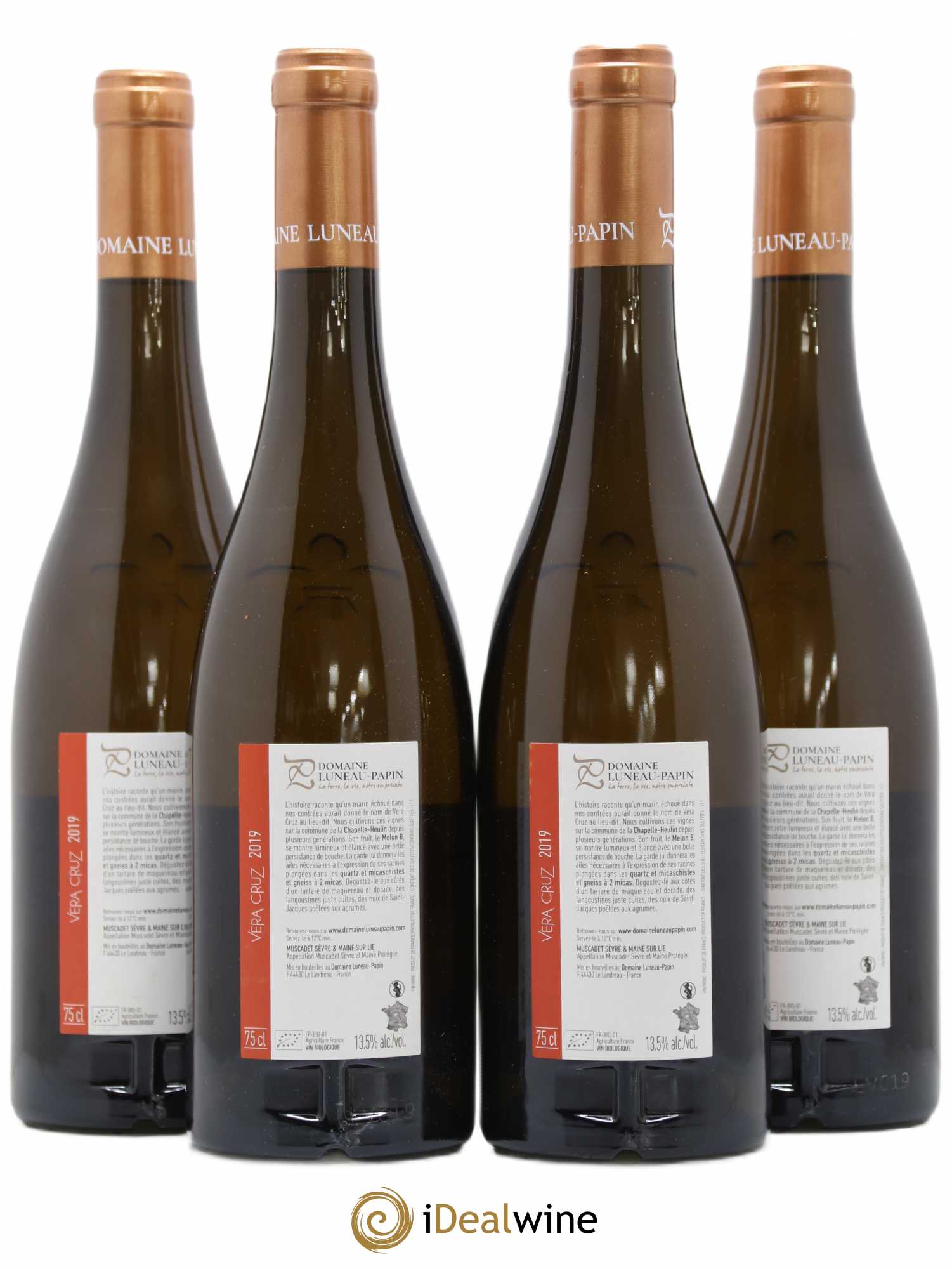 Muscadet-Sèvre-et-Maine Vera Cruz Luneau-Papin 2019 - Lot de 3 bouteilles - 1