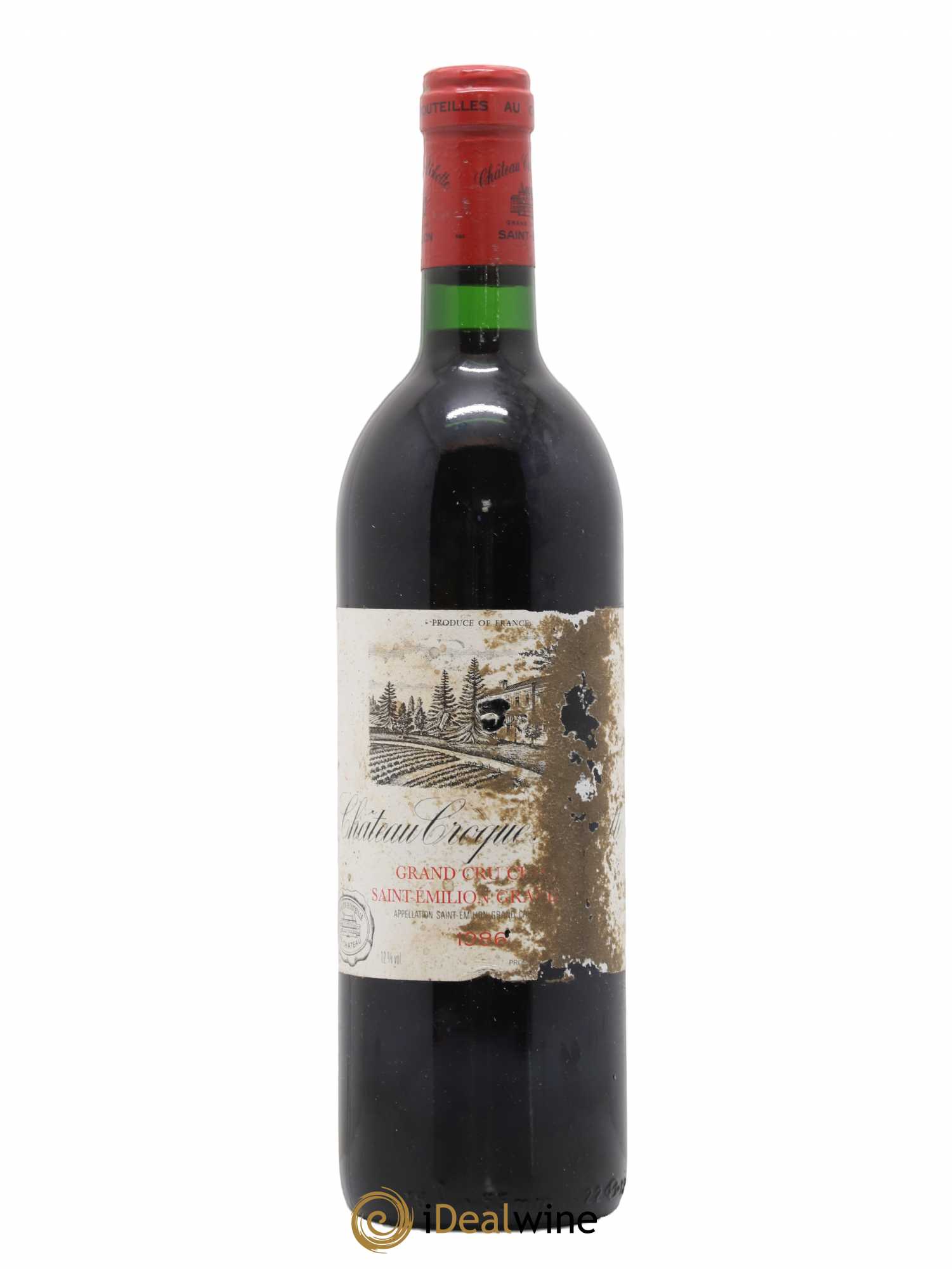 Château Croque Michotte 1986 - Lot de 1 bouteille - 0