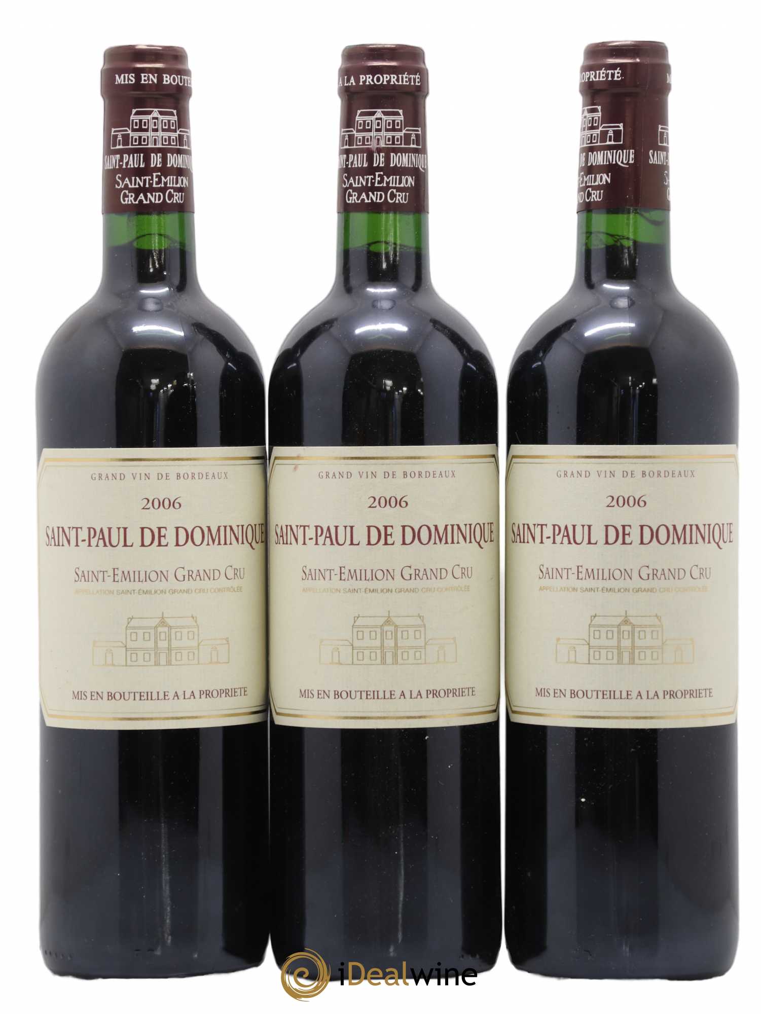 Saint-Paul de Dominique (sans prix de réserve) 2006 - Lot de 3 bouteilles - 0