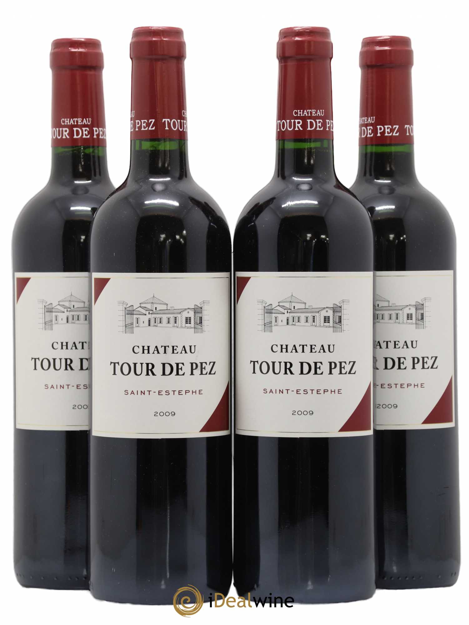 Château Tour de Pez Cru Bourgeois 2009 - Lot de 4 bouteilles - 0
