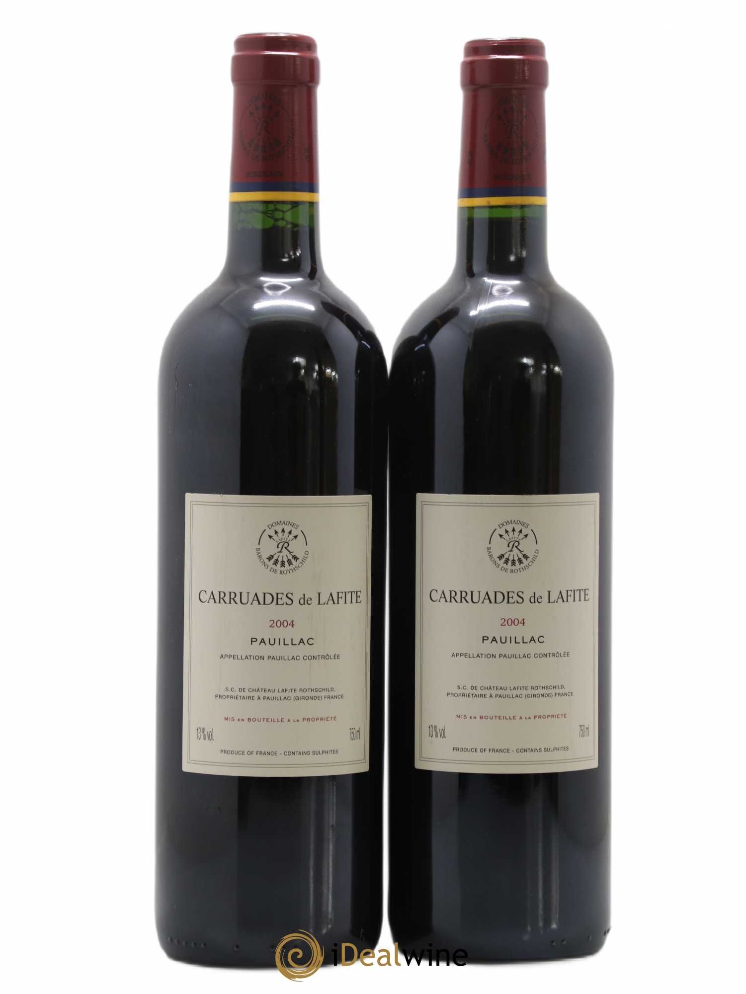 Carruades de Lafite Rothschild Second Vin 2004 - Lot de 2 bouteilles - 1