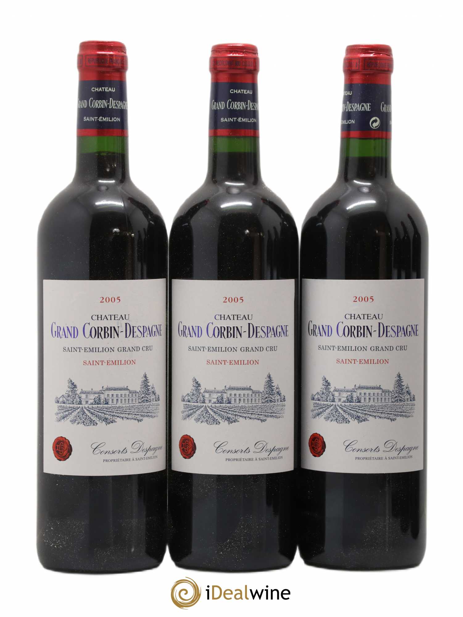 Château Grand Corbin Despagne Grand Cru Classé 2005 - Lot de 6 bouteilles - 1