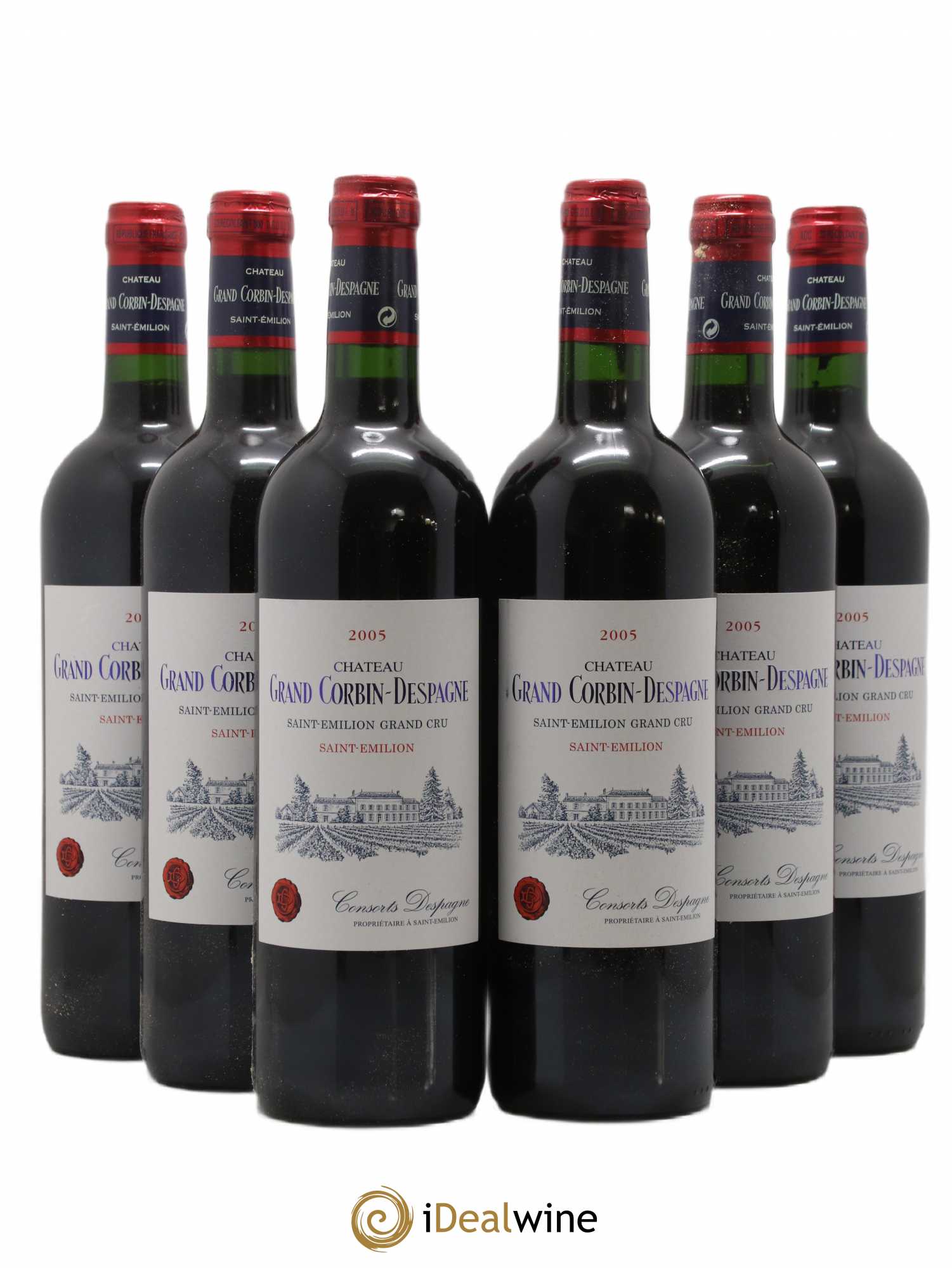 Château Grand Corbin Despagne Grand Cru Classé 2005 - Lot de 6 bouteilles - 0
