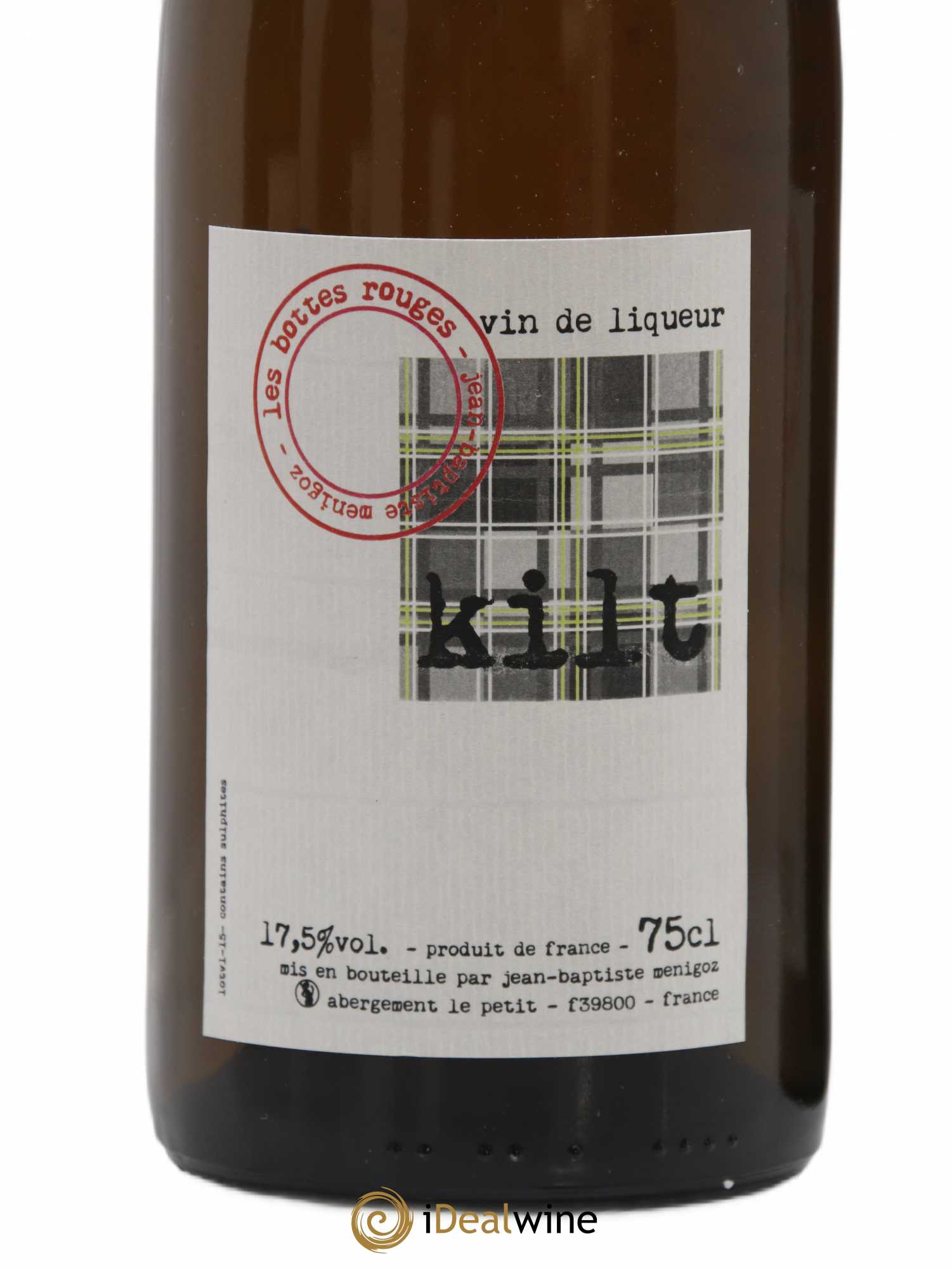 Vin de France Vin de liqueur Kilt Domaine Les Bottes Rouges (sans prix de réserve) 2015 - Lot de 4 bouteilles - 1