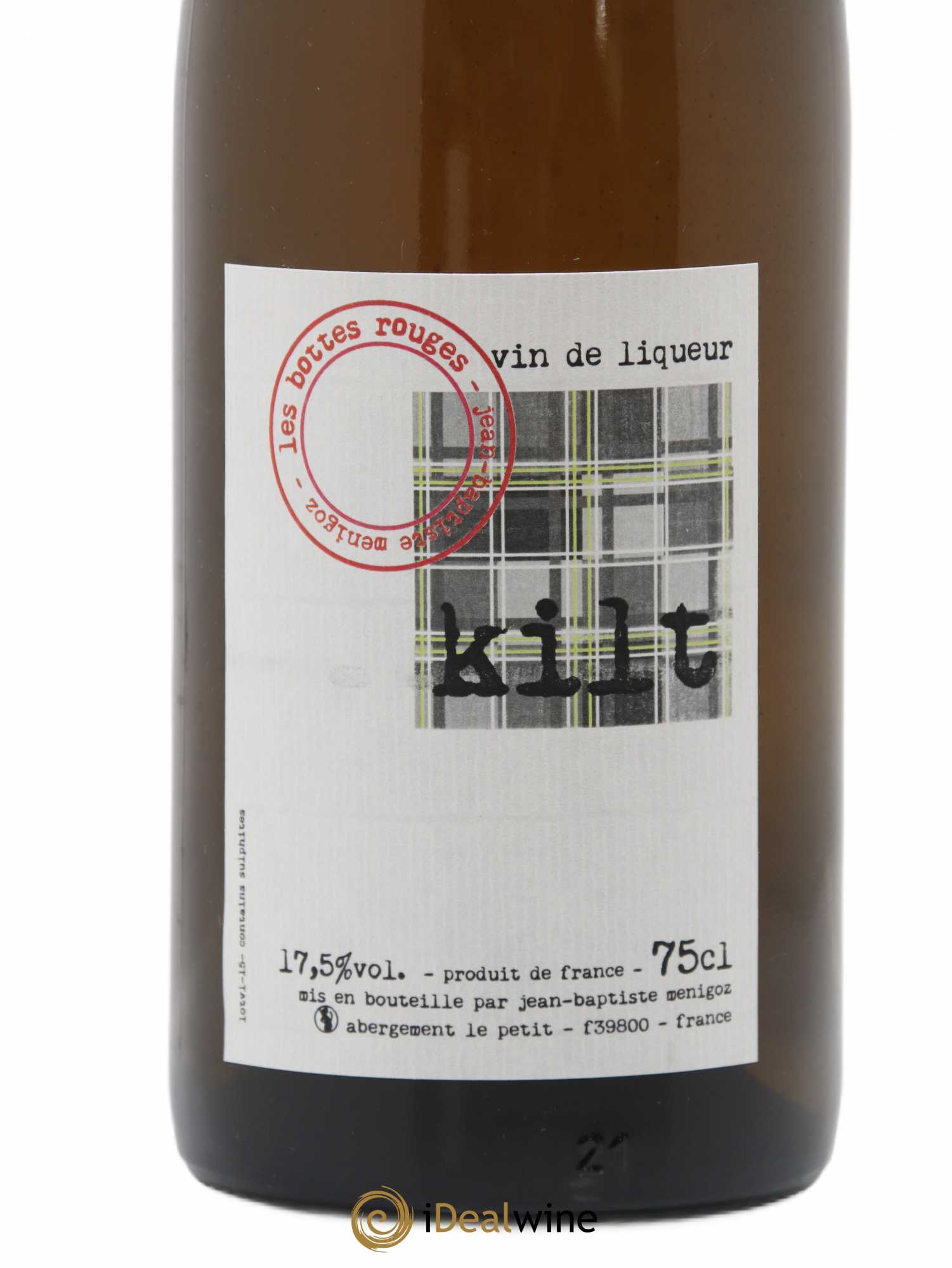 Vin de France Vin de liqueur Kilt Domaine Les Bottes Rouges 2015 - Lot de 2 bouteilles - 1