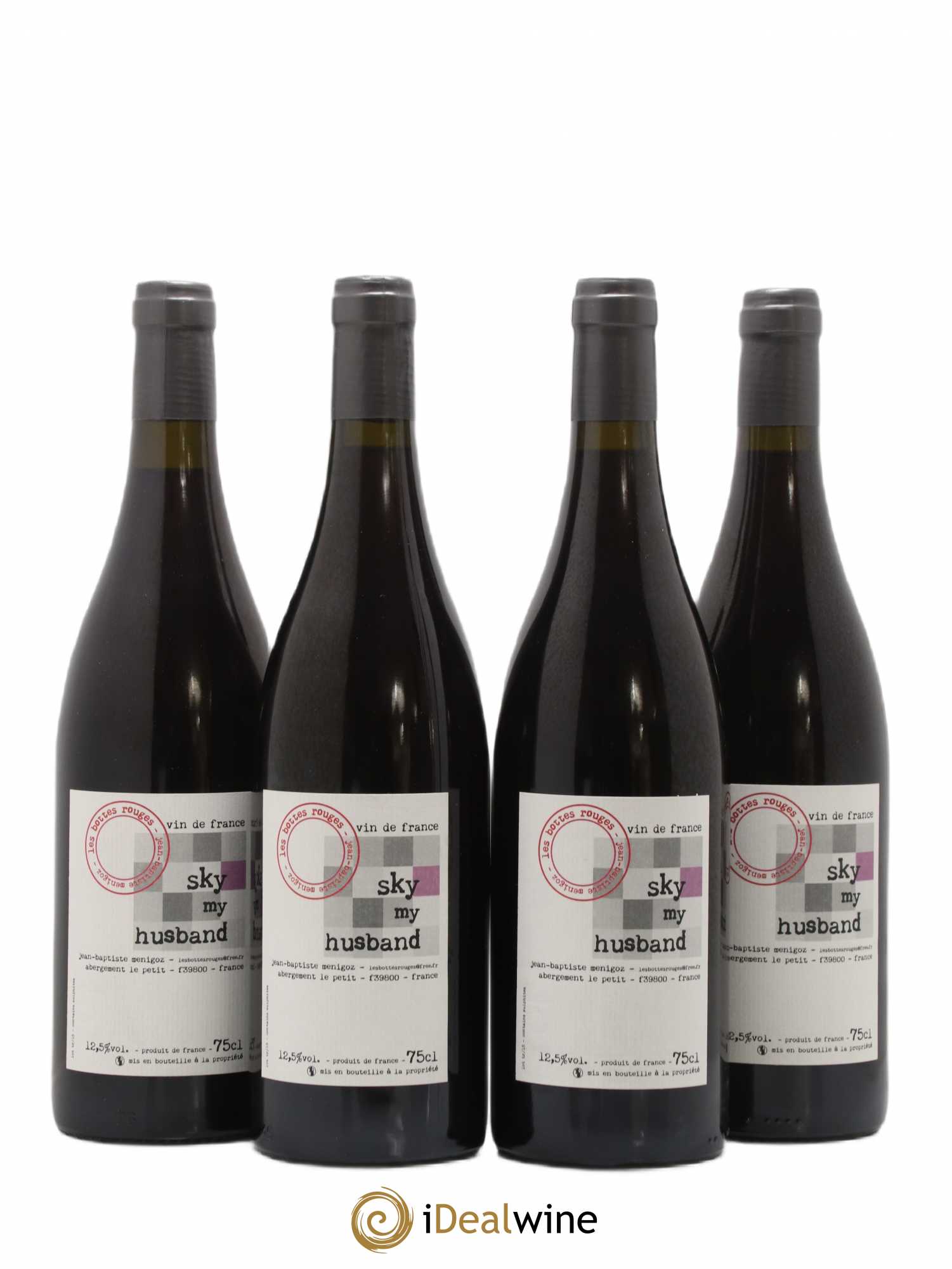 Vin de France Sky my Husband Domaine Les Bottes Rouges 2015 - Lot de 4 bouteilles - 0