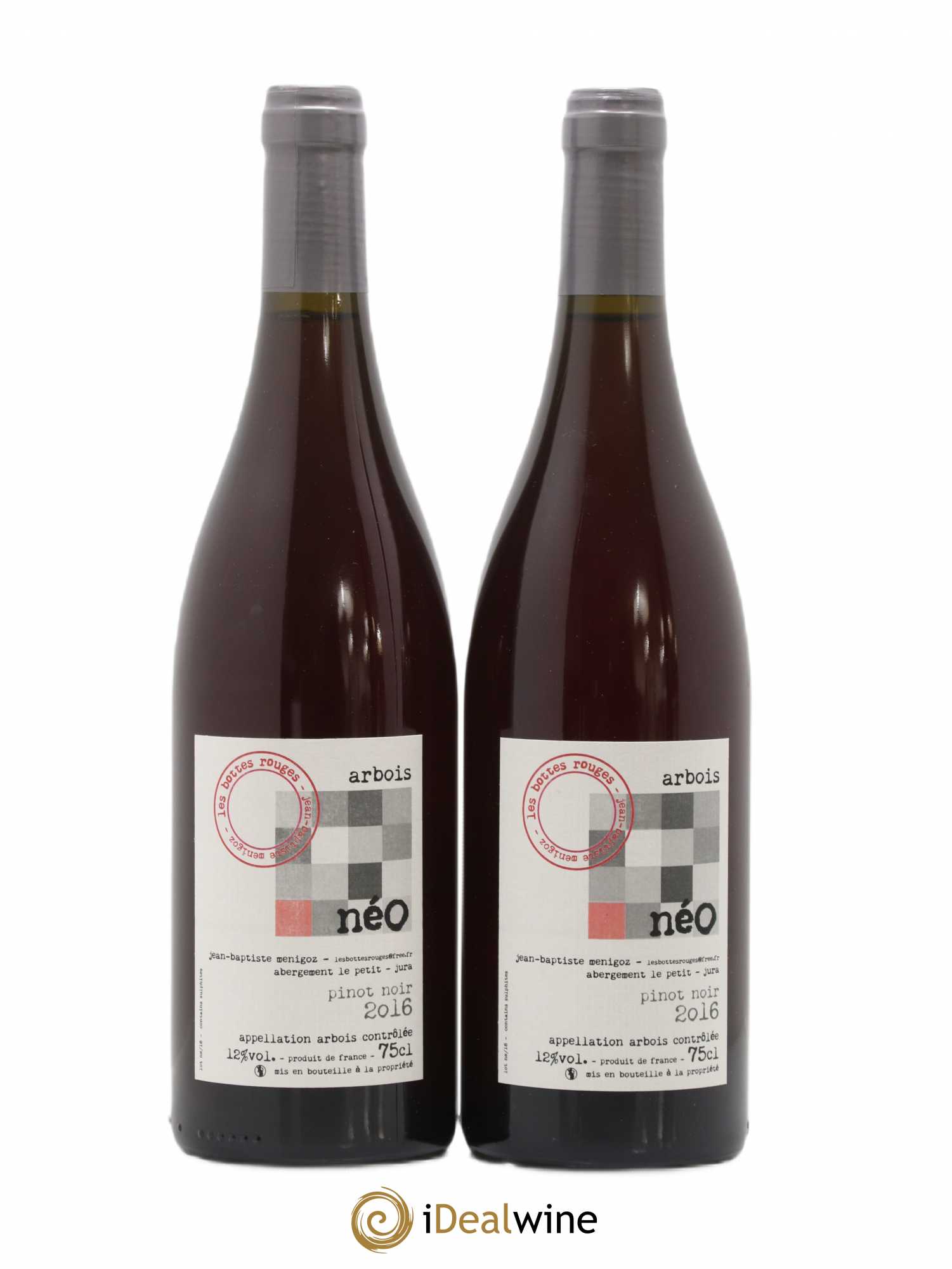 Arbois Néo Domaine Les bottes rouges 2016 - Posten von 2 Flaschen - 0