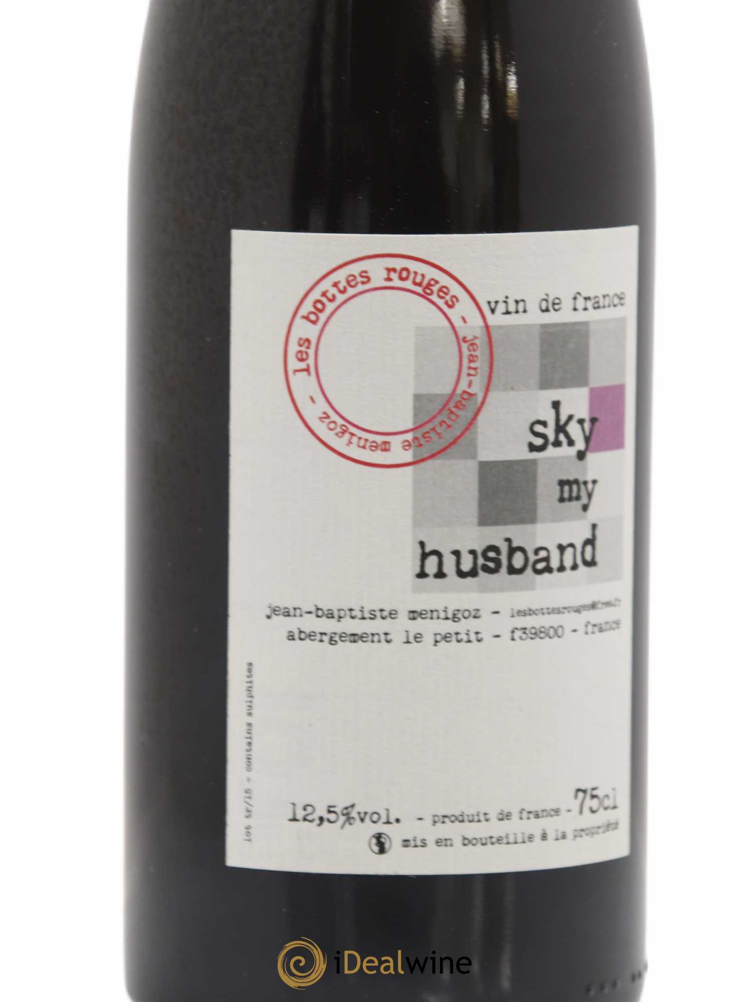 Vin de France Sky my Husband Domaine Les Bottes Rouges 2015 - Lot de 3 bouteilles - 1