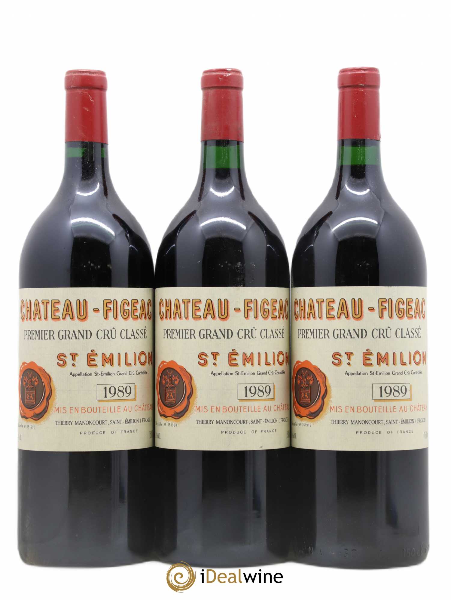 Château Figeac 1er Grand Cru Classé A 1989 - Lot de 3 magnums - 0
