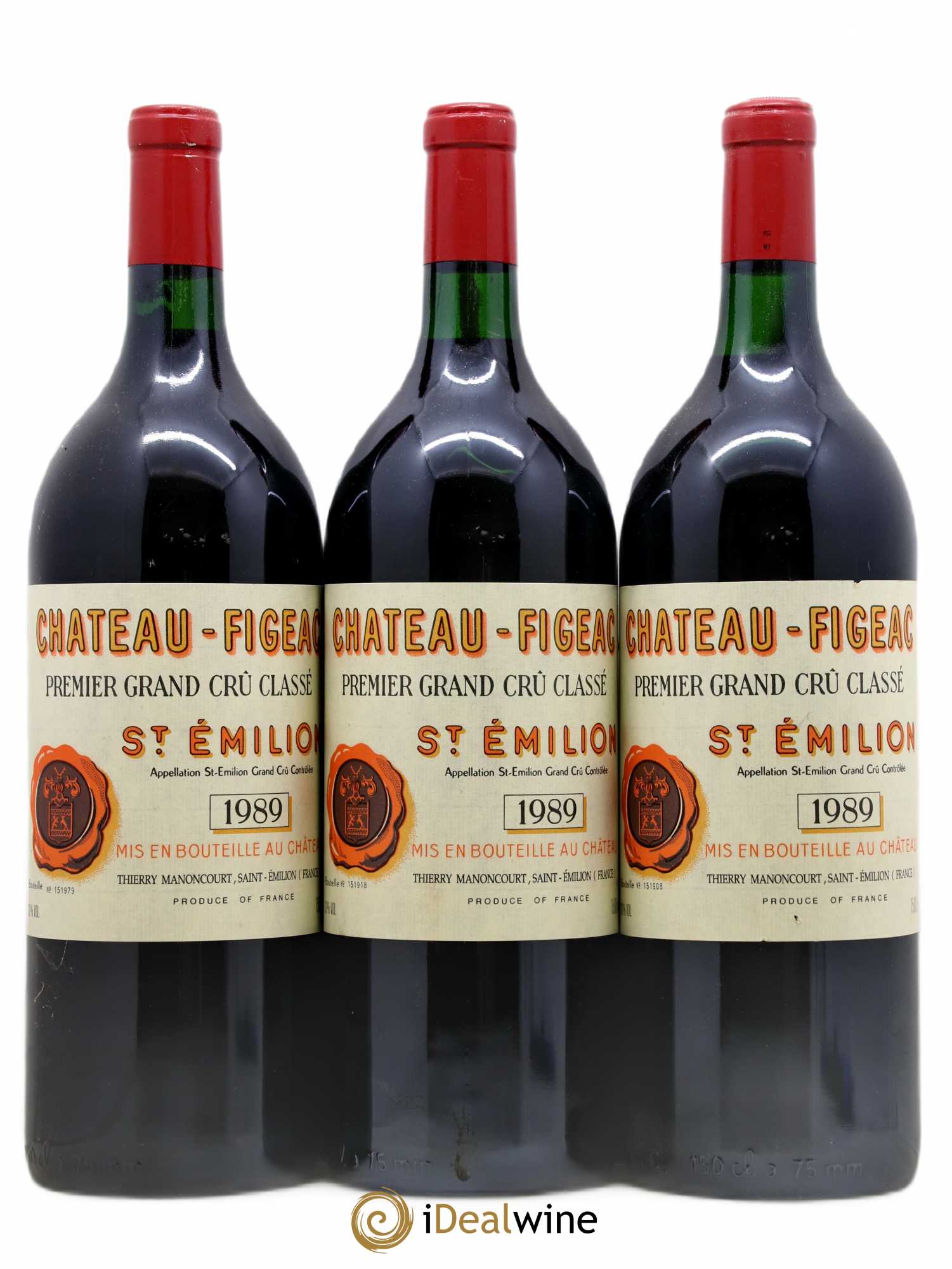 Château Figeac 1er Grand Cru Classé A 1989 - Lot de 3 magnums - 0