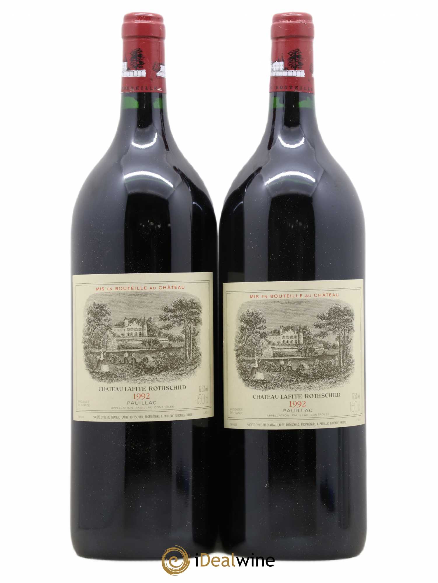 Château Lafite Rothschild 1er Grand Cru Classé 1992 - Lot de 2 magnums - 0