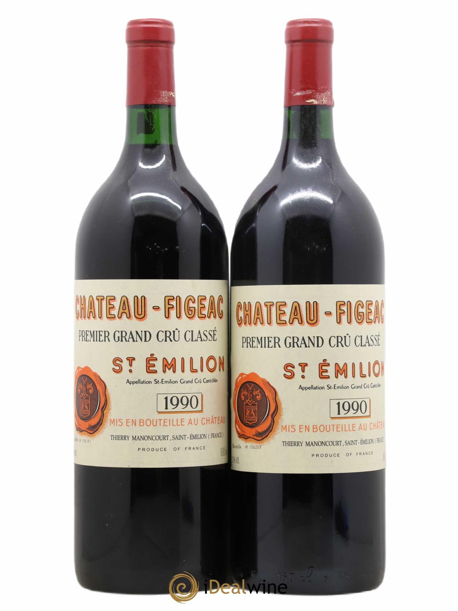 Château Figeac 1er Grand Cru Classé A 1990 - Lot de 2 magnums - 0
