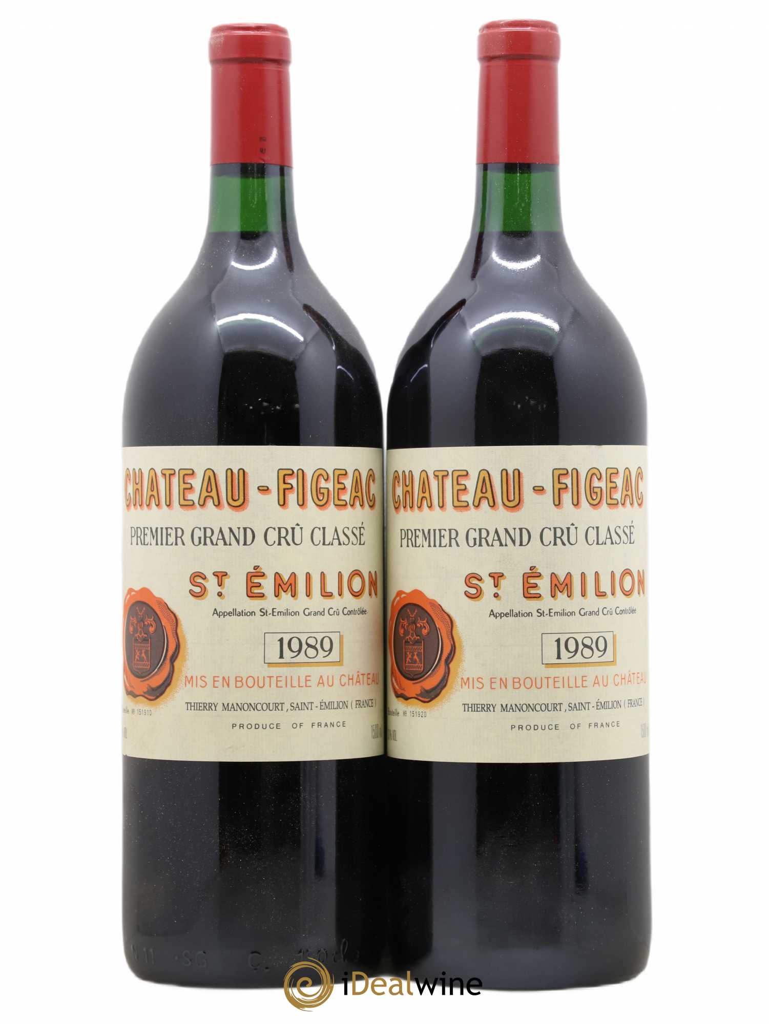 Château Figeac 1er Grand Cru Classé A 1989 - Lot de 2 magnums - 0