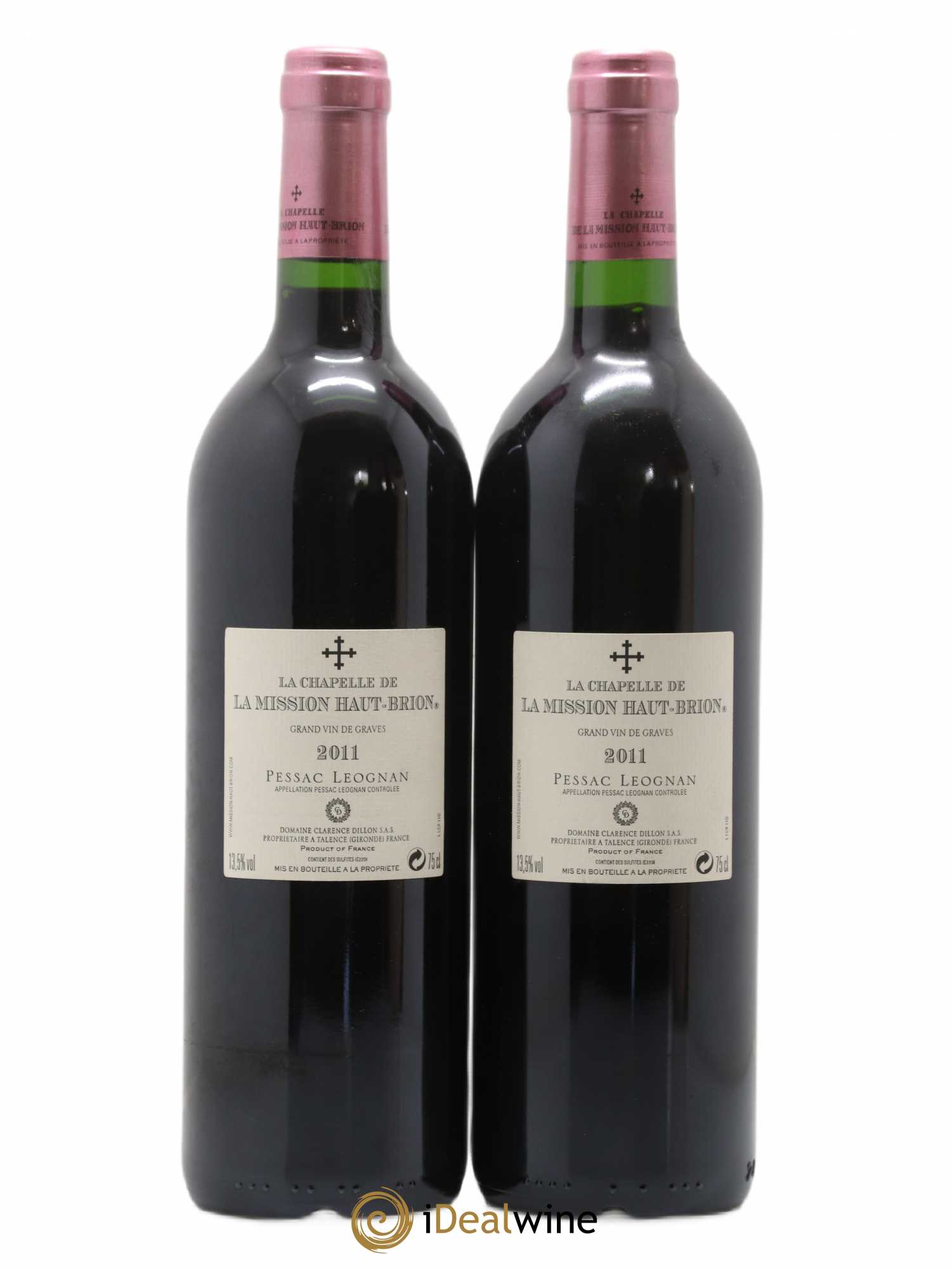 Château la Mission Haut-Brion Cru Classé de Graves 2011 - Lot de 2 bouteilles - 1
