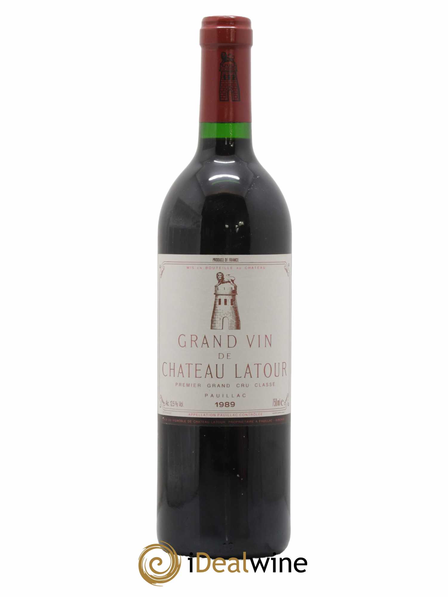 Château Latour 1er Grand Cru Classé 1989 - Lot de 1 bouteille - 0