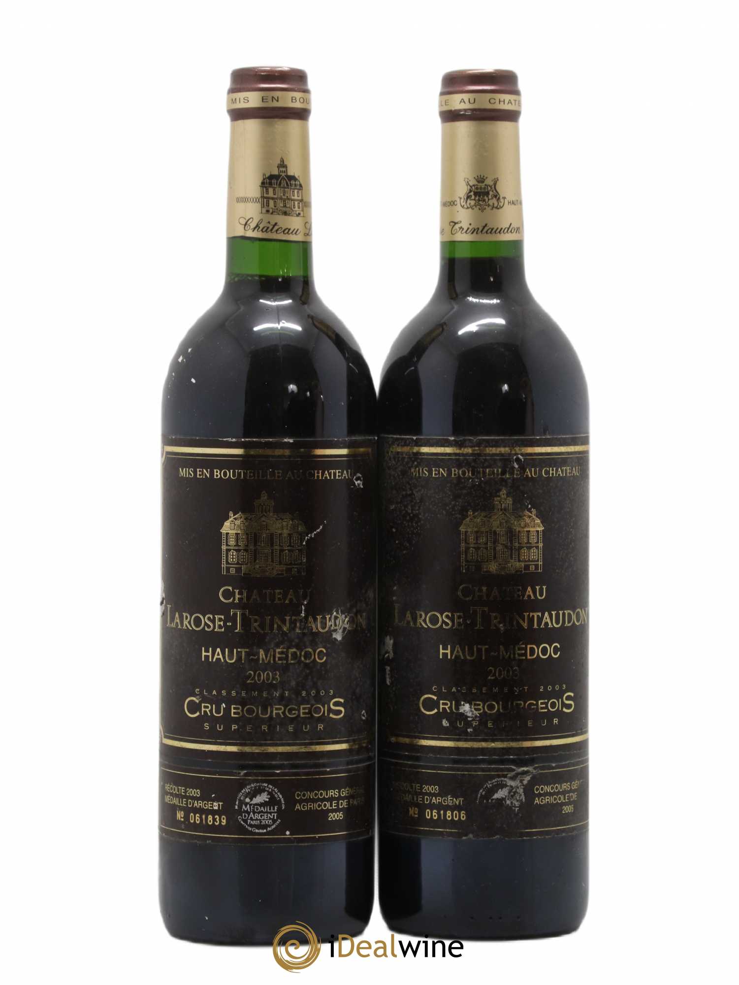 Château Larose Trintaudon Cru Bourgeois 2003 - Lot de 2 bouteilles - 0