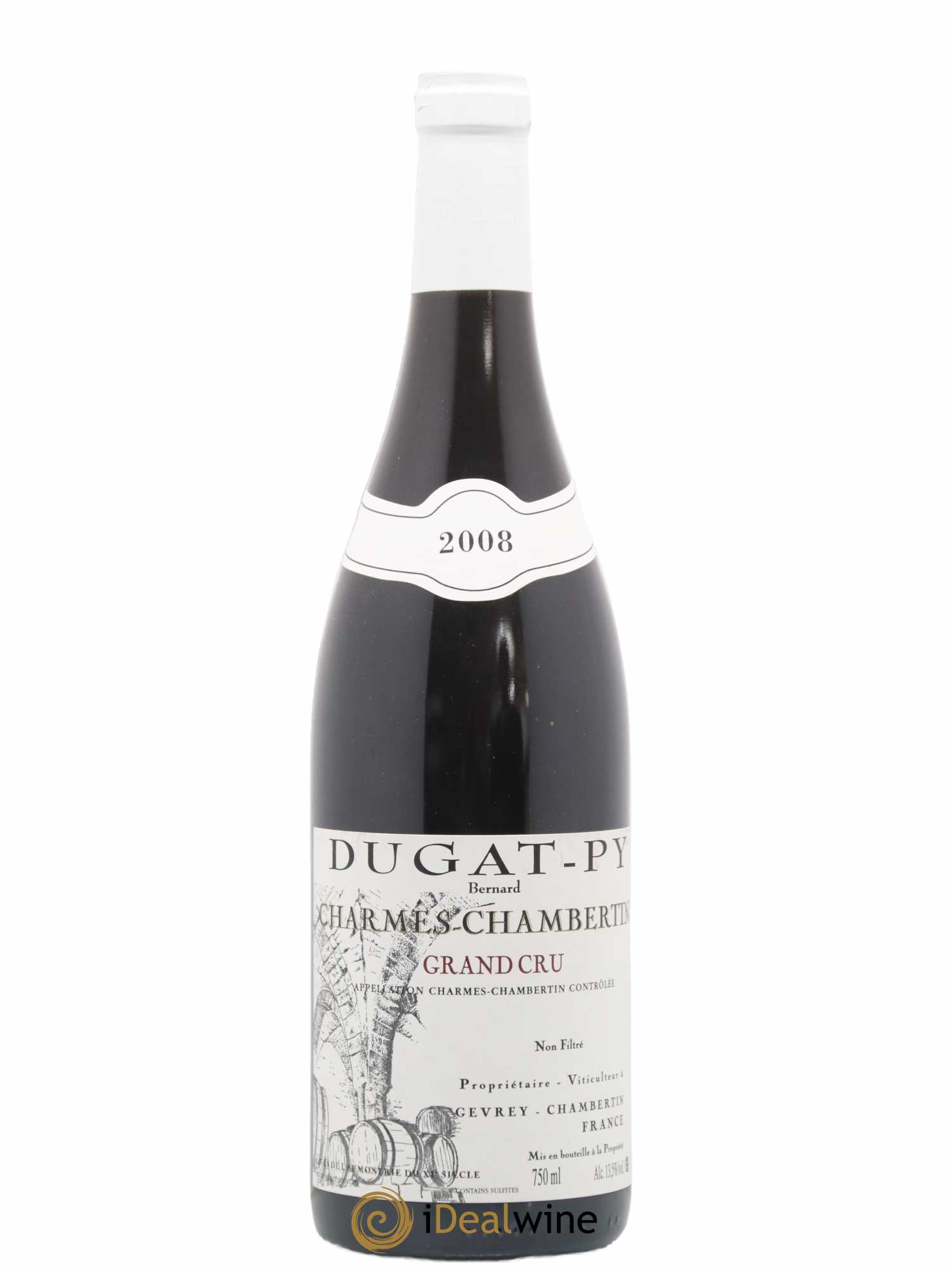 Charmes-Chambertin Grand Cru Dugat-Py 2008 - Lot de 1 bouteille - 0