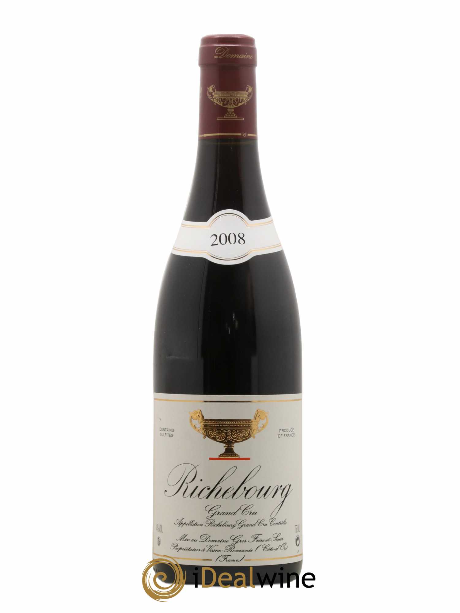 Richebourg Grand Cru Gros Frère & Soeur 2008 - Lot de 1 bouteille - 0