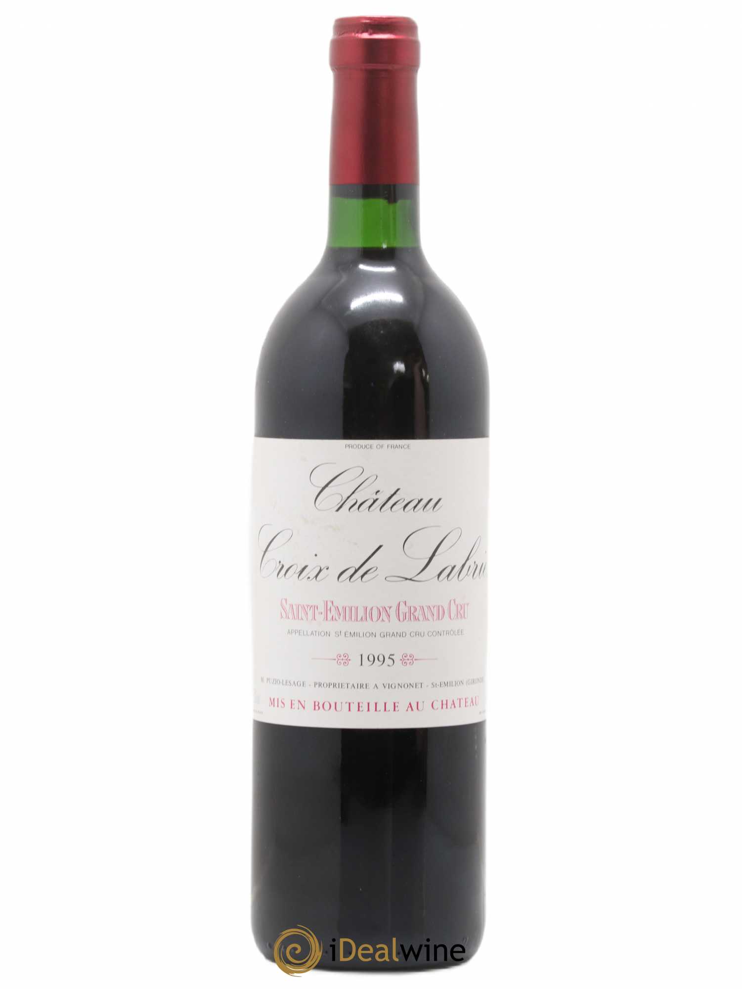 Château Croix de Labrie Grand Cru Classé 1995 - Lot de 1 bouteille - 0