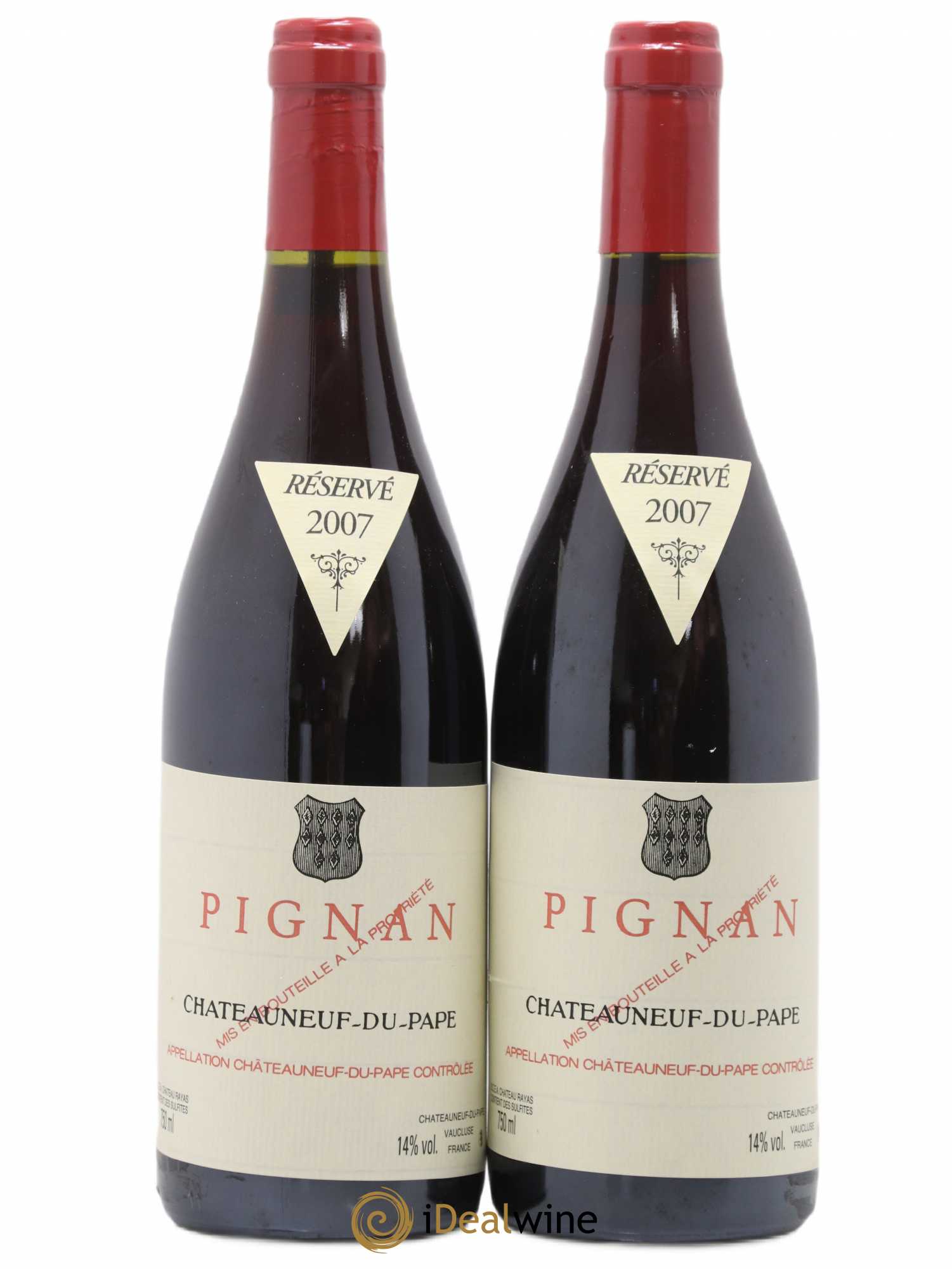 Châteauneuf-du-Pape Pignan Emmanuel Reynaud 2007 - Lot de 2 bouteilles - 0
