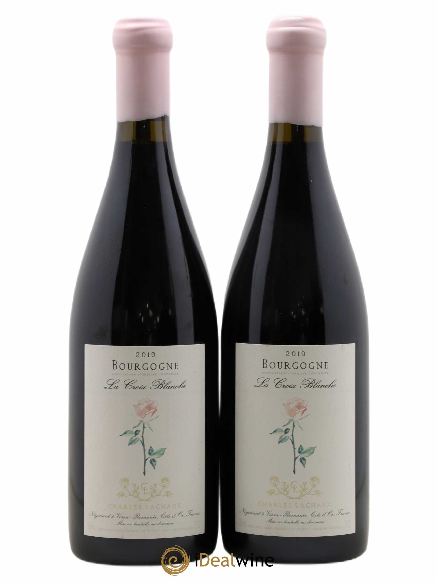 Bourgogne La Croix Blanche Charles Lachaux 2019 - Lot de 2 bouteilles - 0