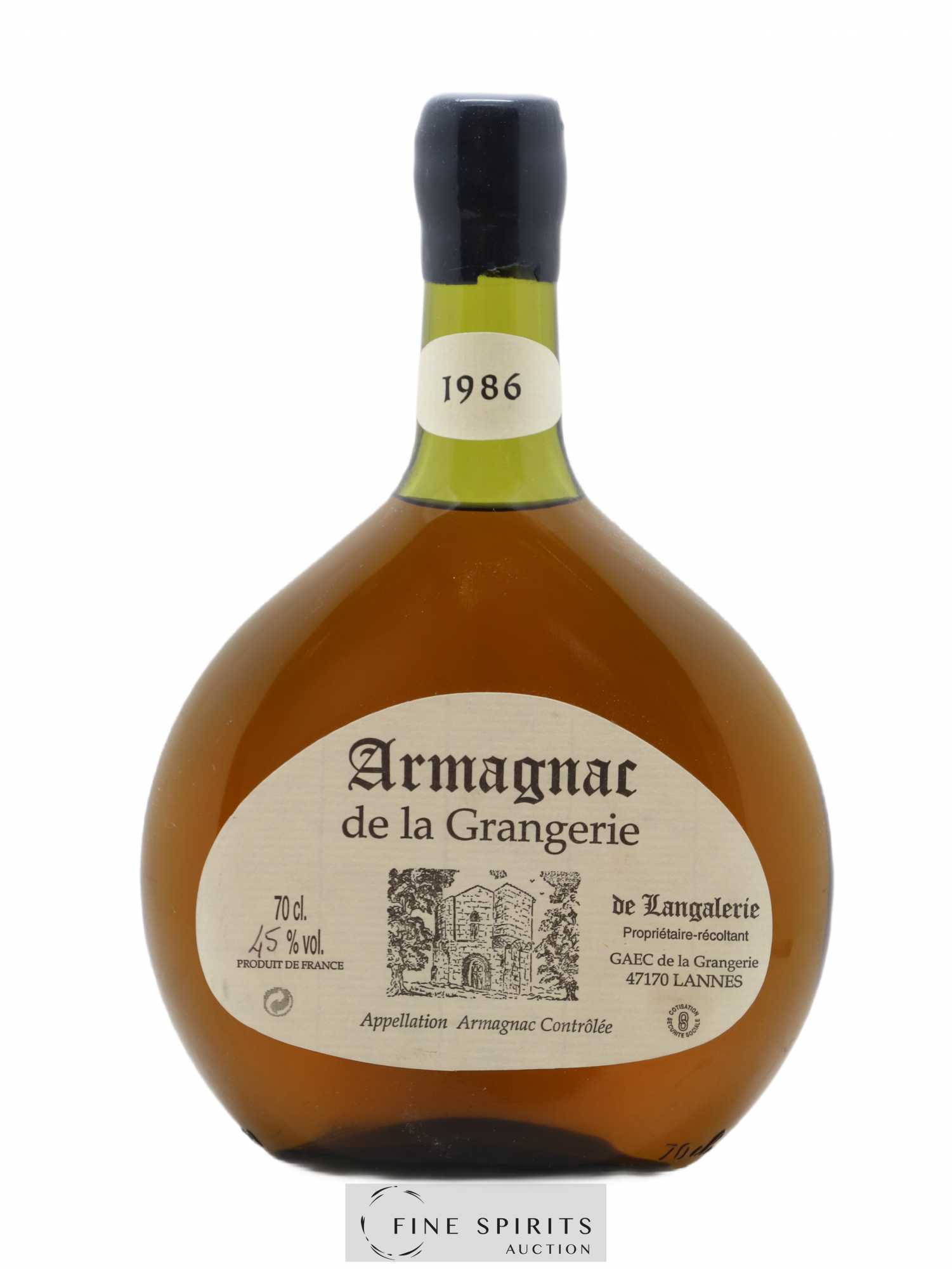 La Grangerie 1986 Of. - Lot de 1 bouteille - 0