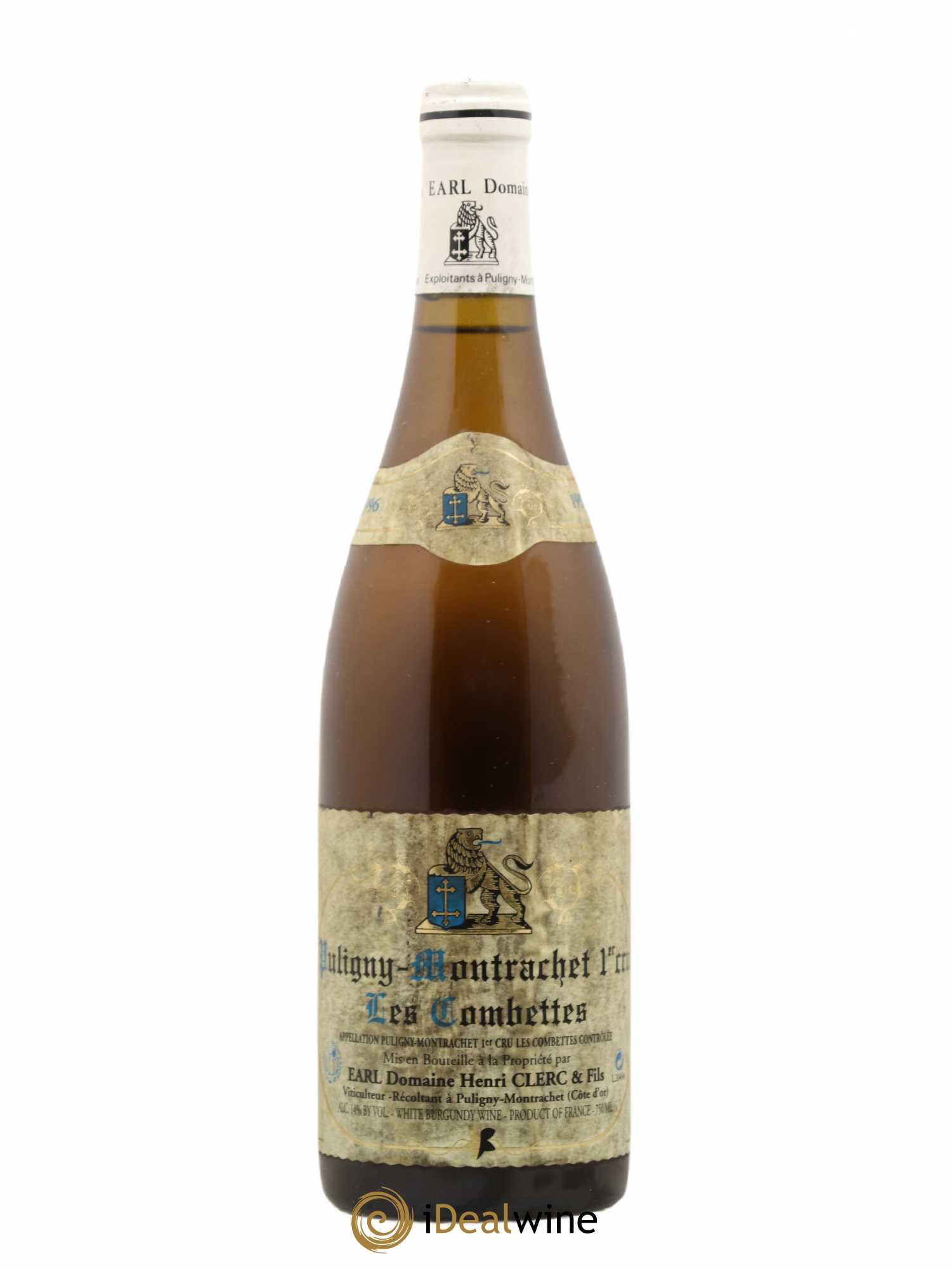 Puligny-Montrachet 1er Cru Les Combettes Domaine Henri Clerc et fils 1996 - Posten von 1 Flasche - 0