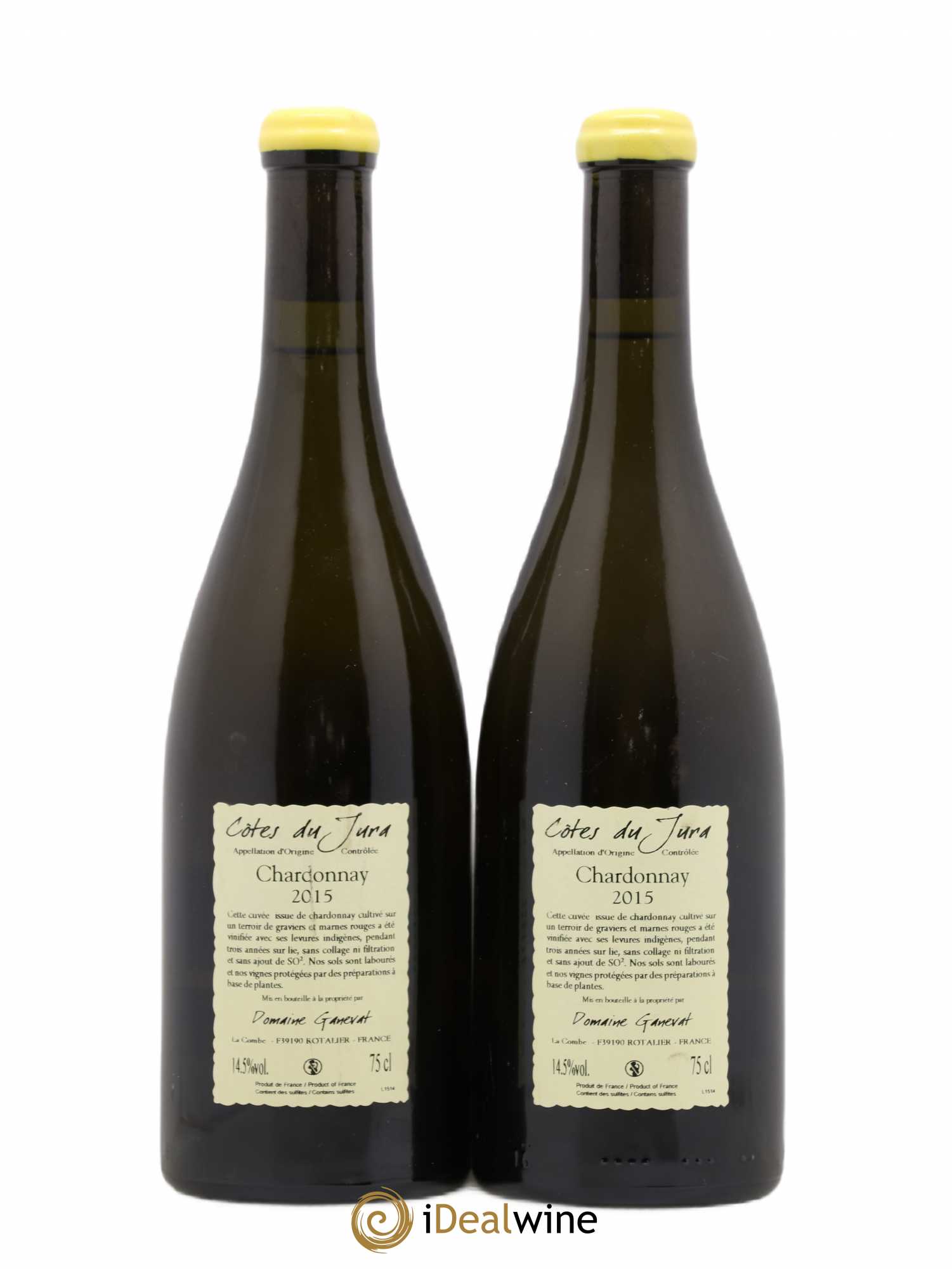 Côtes du Jura Les Gryphées Vieilles Vignes Jean-François Ganevat (Domaine) 2015 - Lot de 2 bouteilles - 1