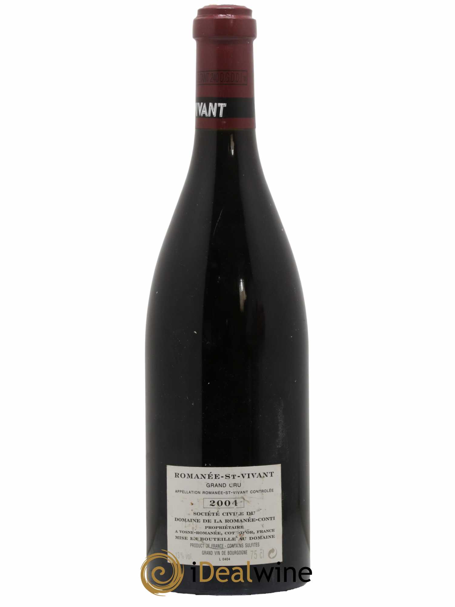 Romanée-Saint-Vivant Grand Cru Domaine de la Romanée-Conti 2004 - Lot de 1 bouteille - 1