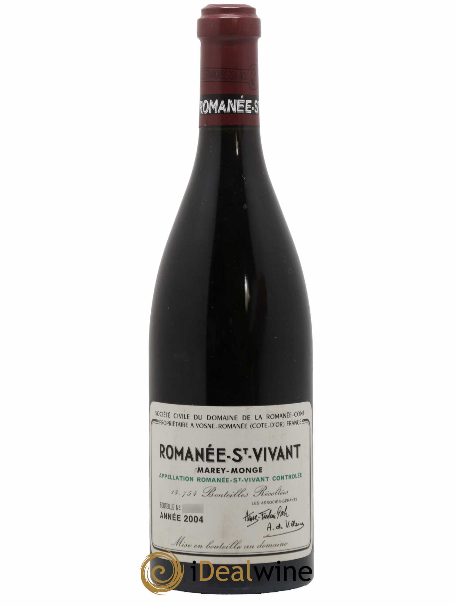 Romanée-Saint-Vivant Grand Cru Domaine de la Romanée-Conti 2004 - Lot de 1 bouteille - 0
