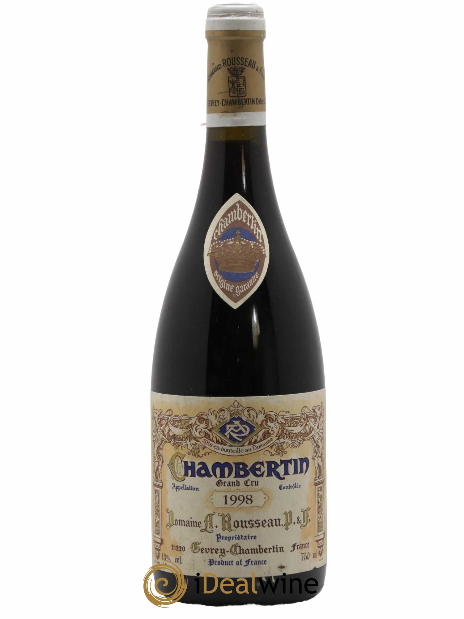 Chambertin Grand Cru Armand Rousseau (Domaine) 1998 - Lot de 1 bouteille - 0