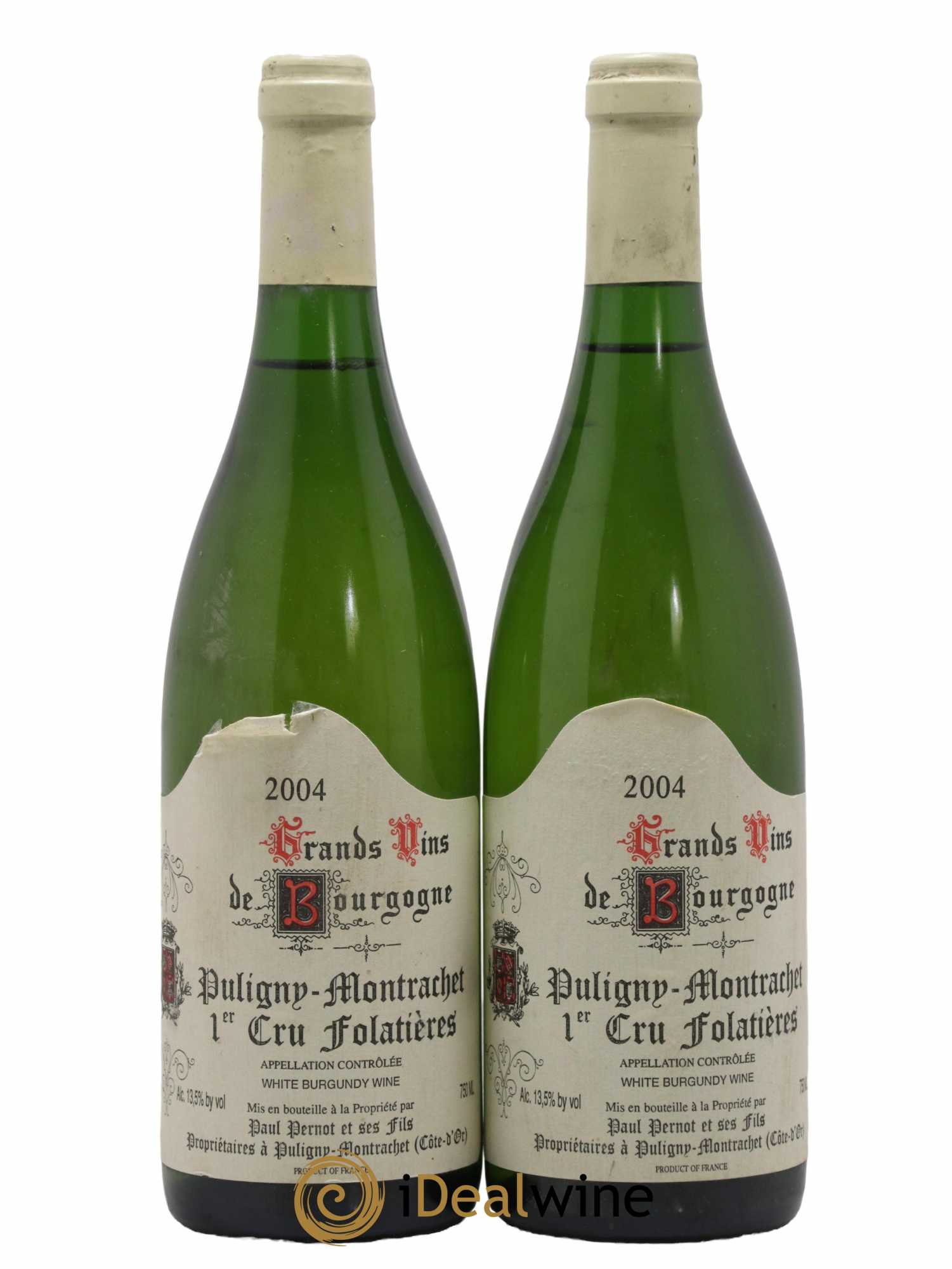 Puligny-Montrachet 1er Cru Folatières Paul Pernot 2004 - Lot de 2 bouteilles - 0