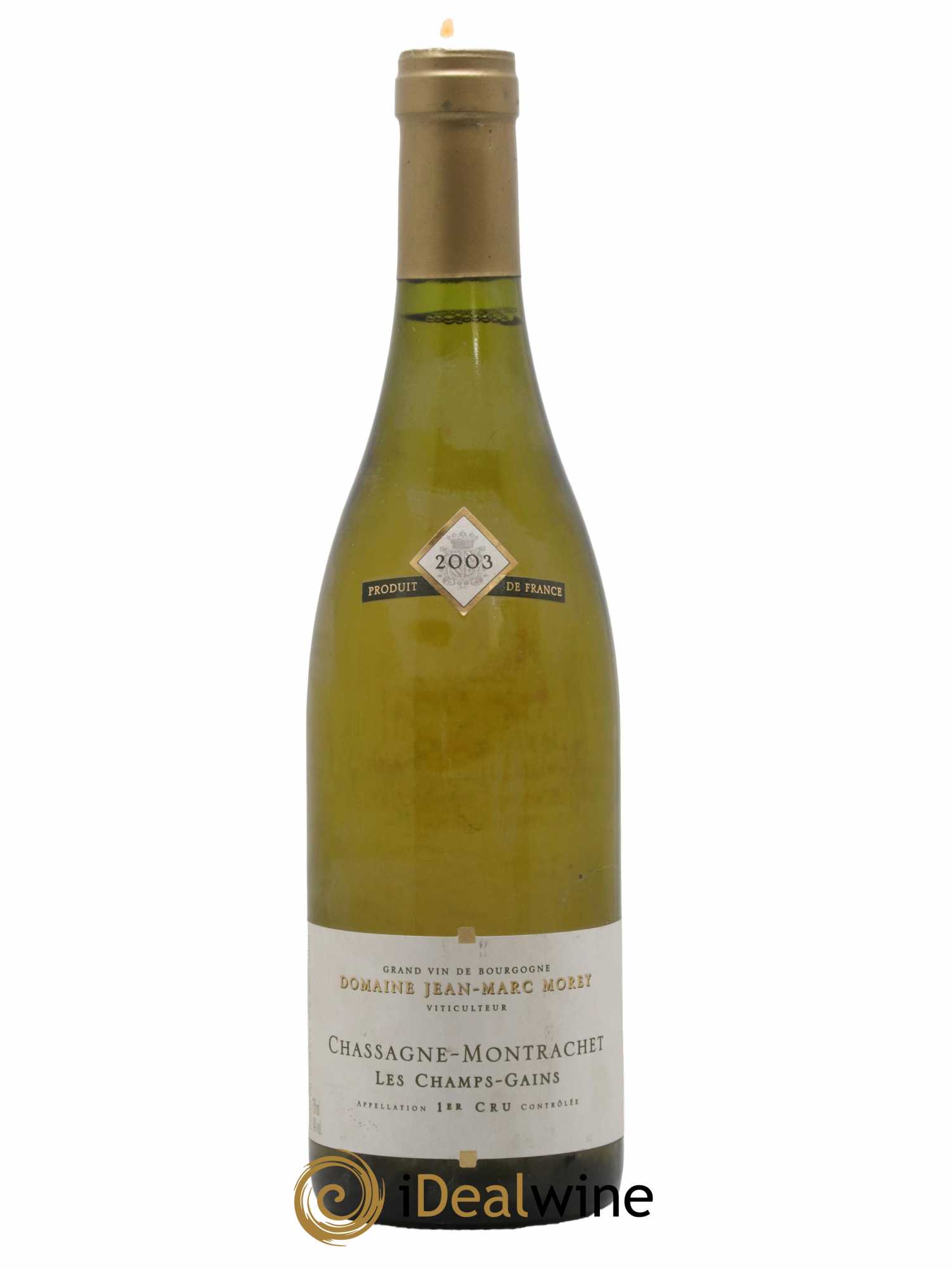 Chassagne-Montrachet 1er Cru Champs Gains Domaine Jean Marc Morey 2003 - Lot de 1 bouteille - 0