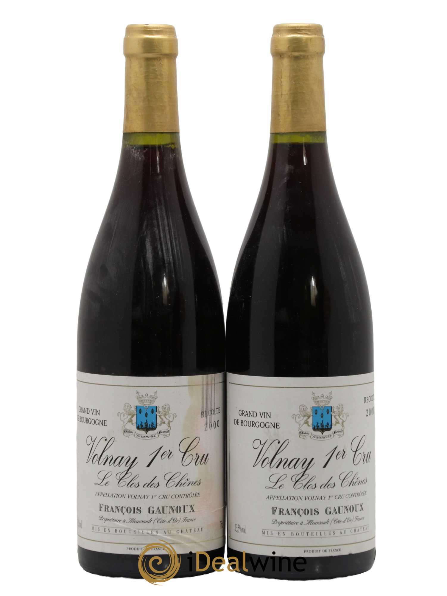 Volnay 1er Cru Clos Des Chênes Domaine François Gaunoux 2000 - Lot de 2 bouteilles - 0