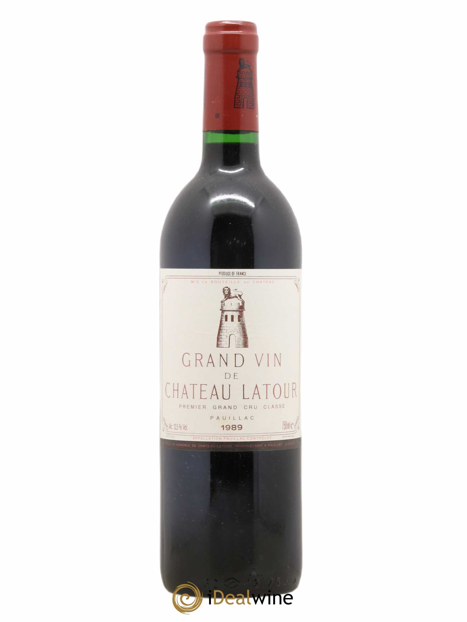 Château Latour 1er Grand Cru Classé 1989 - Lot de 1 bouteille - 0