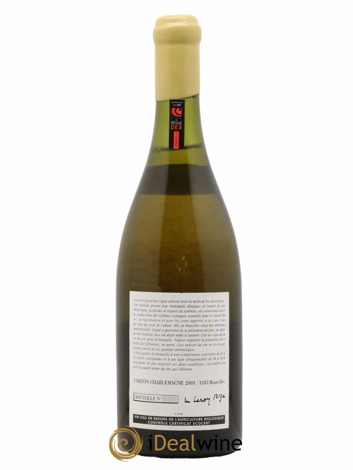Corton-Charlemagne Grand Cru Leroy (Domaine) 2001 - Lot de 1 bouteille - 1