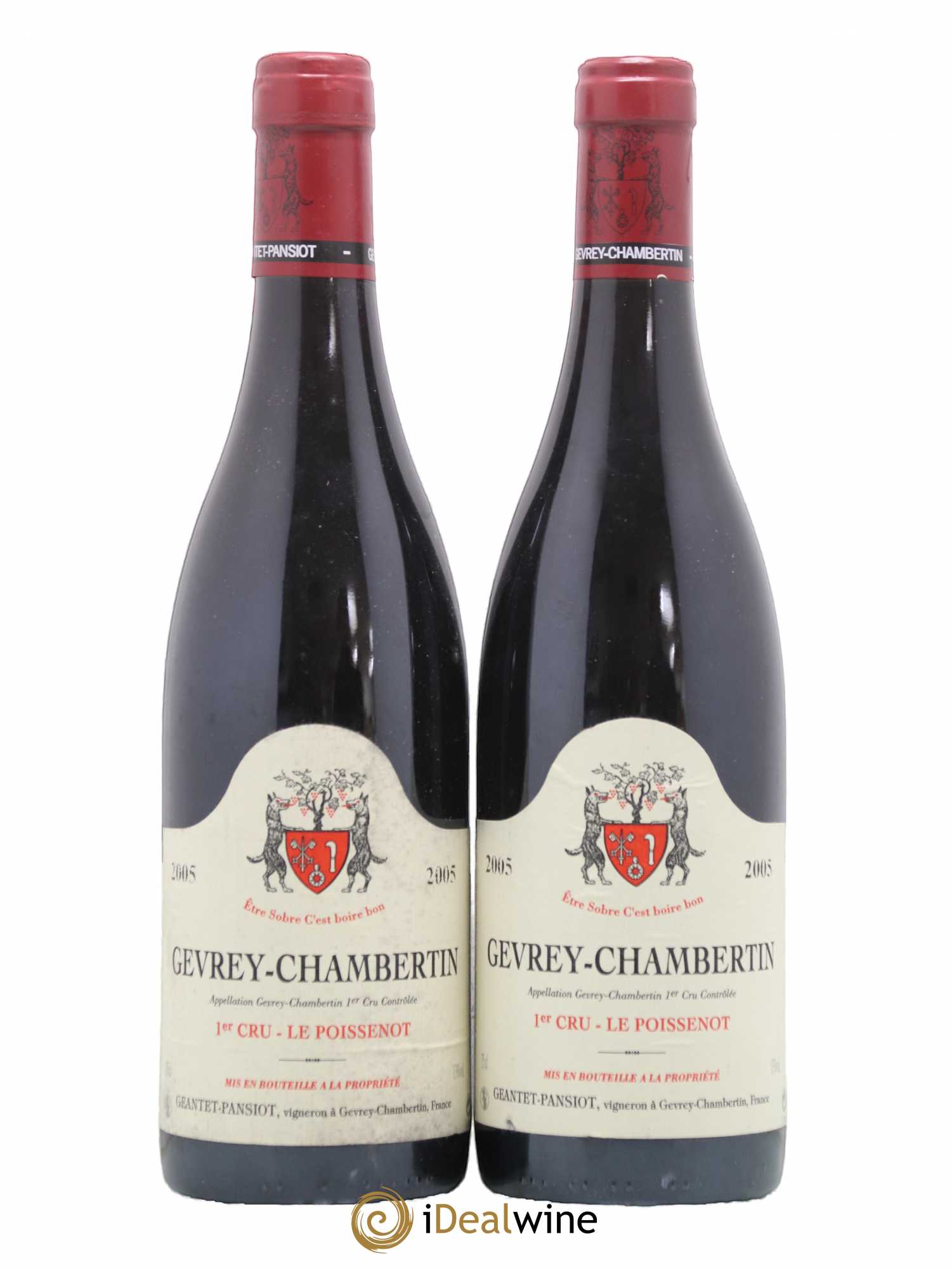 Gevrey-Chambertin 1er Cru Le Poissenot Geantet-Pansiot 2005 - Lot de 2 bouteilles - 0