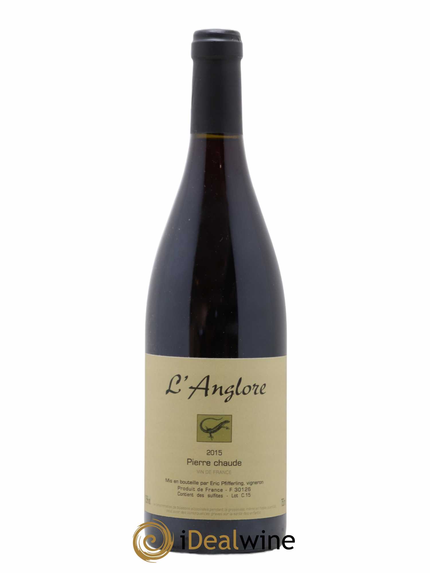 Vin de France Pierre chaude L'Anglore 2015 - Lot de 1 bouteille - 0