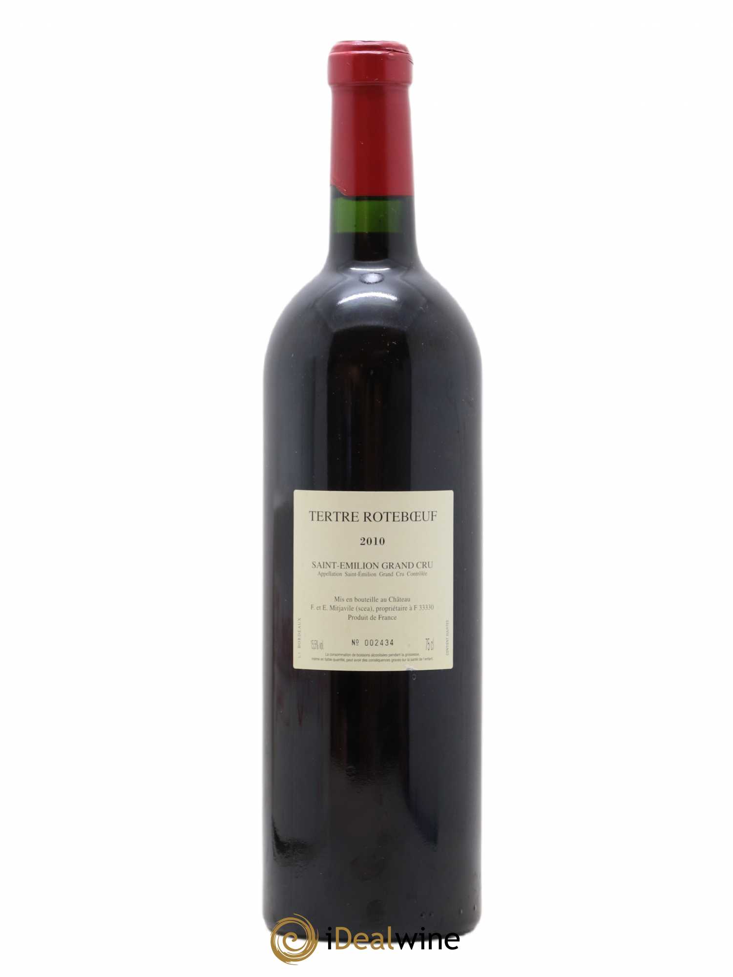 Château Tertre Roteboeuf 2010 - Lot of 1 bottle - 1