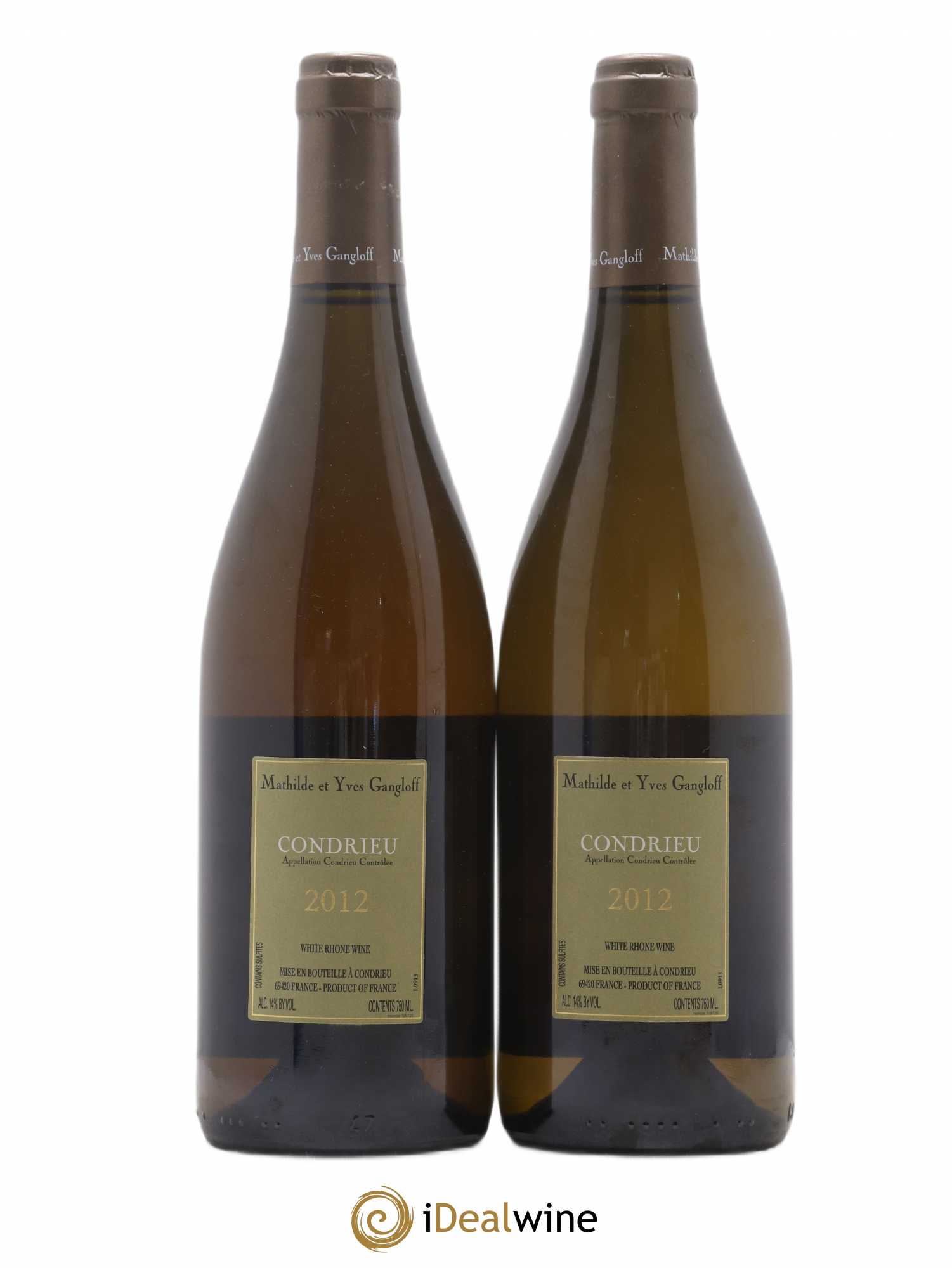 Condrieu Domaine Gangloff (Domaine) 2012 - Lot de 2 bouteilles - 1