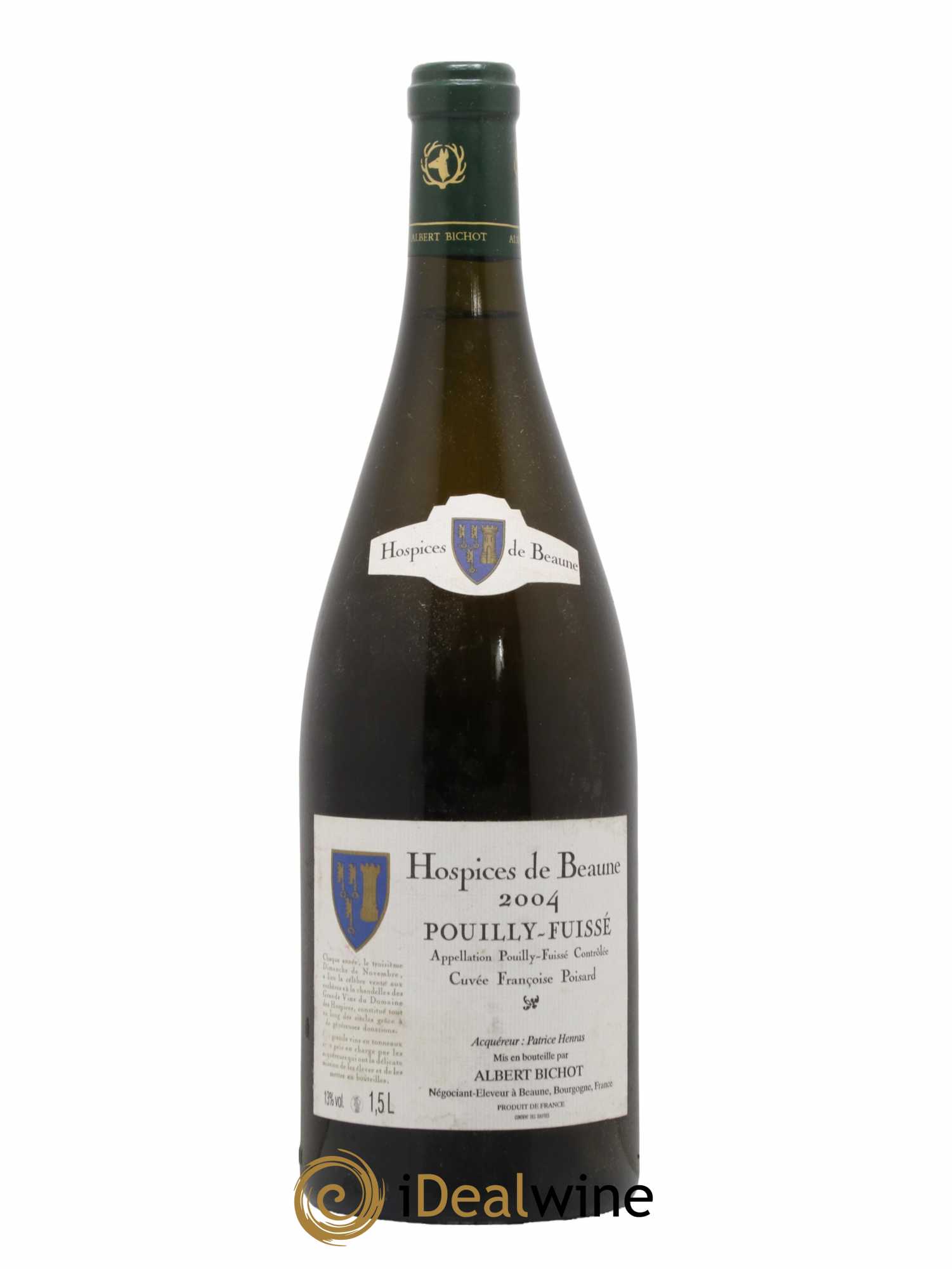 Pouilly-Fuissé Hospices de Beaune Cuvée Françoise Poisard Domaine Albert Bichot 2004 - Lot de 1 magnum - 0