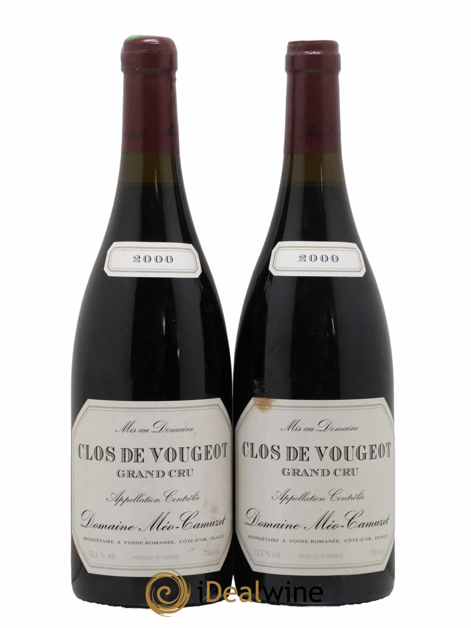 Clos de Vougeot Grand Cru Méo-Camuzet (Domaine) 2000 - Lot de 2 bouteilles - 0