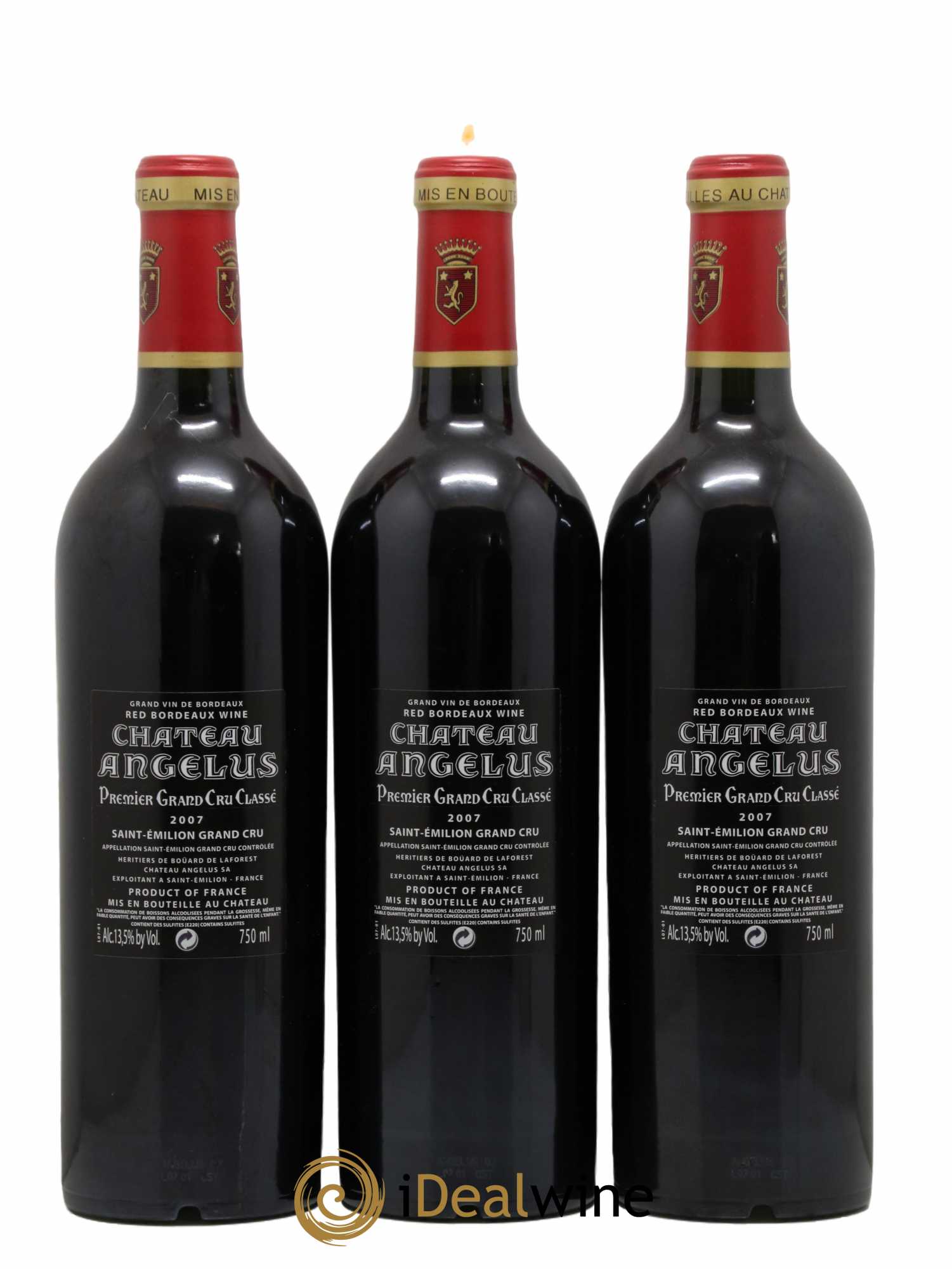 Château Angélus 1er Grand Cru Classé A 2007 - Lot de 12 bouteilles - 6
