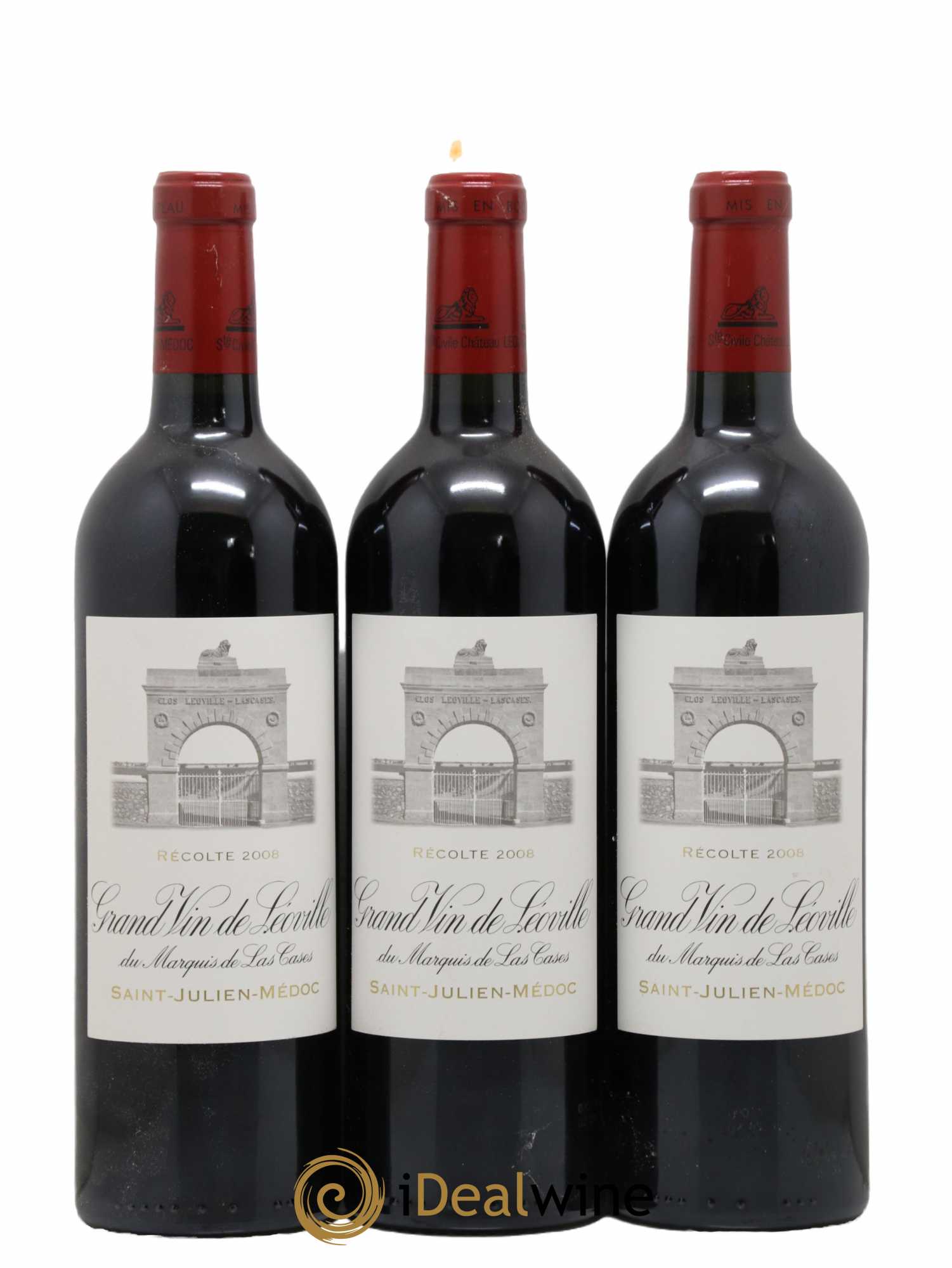 Château Léoville Las Cases 2ème Grand Cru Classé 2008 - Lot de 12 bouteilles - 1